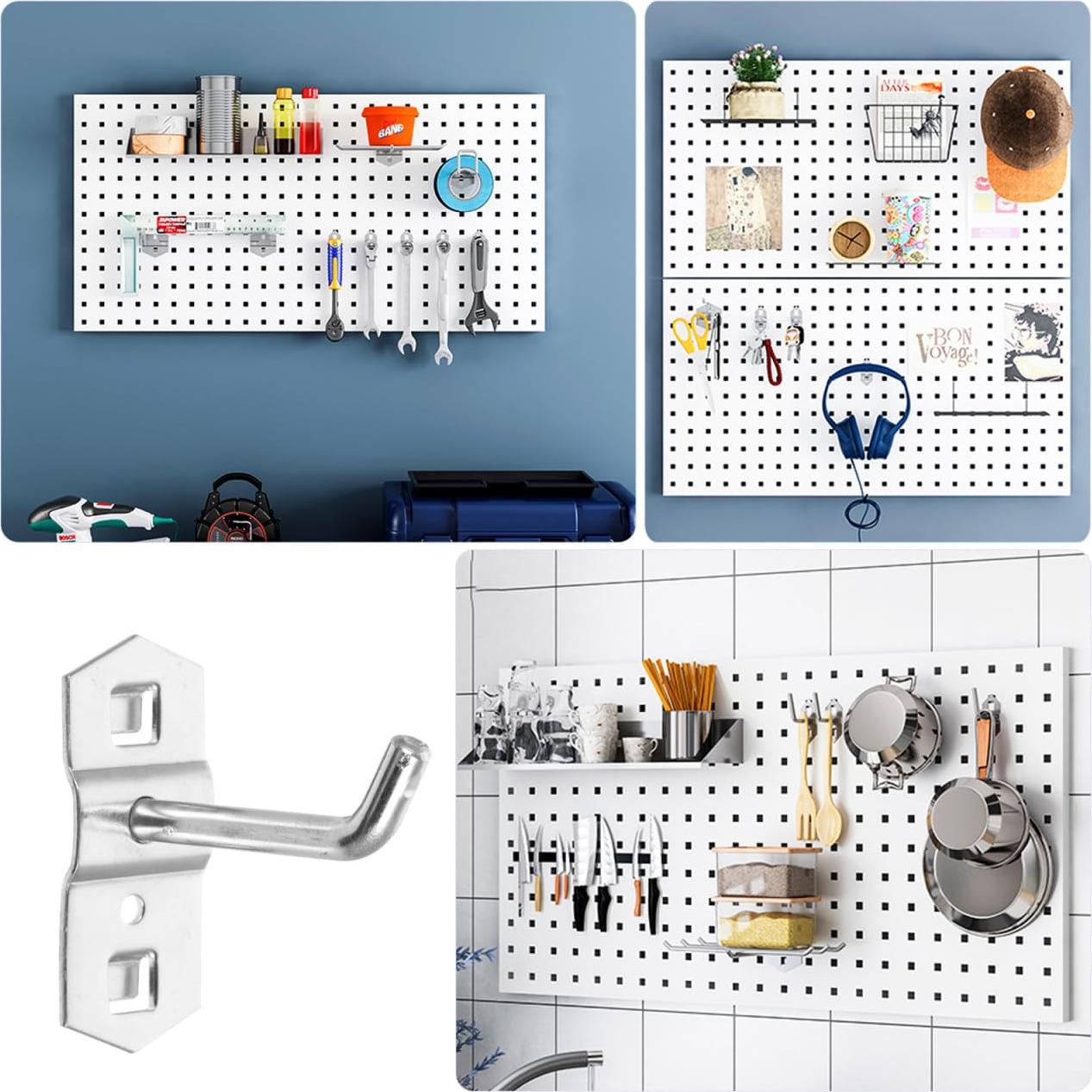 Ganchos de Clavo VILLFUL 24 pcs Metal Antideslizante para Almacenamiento