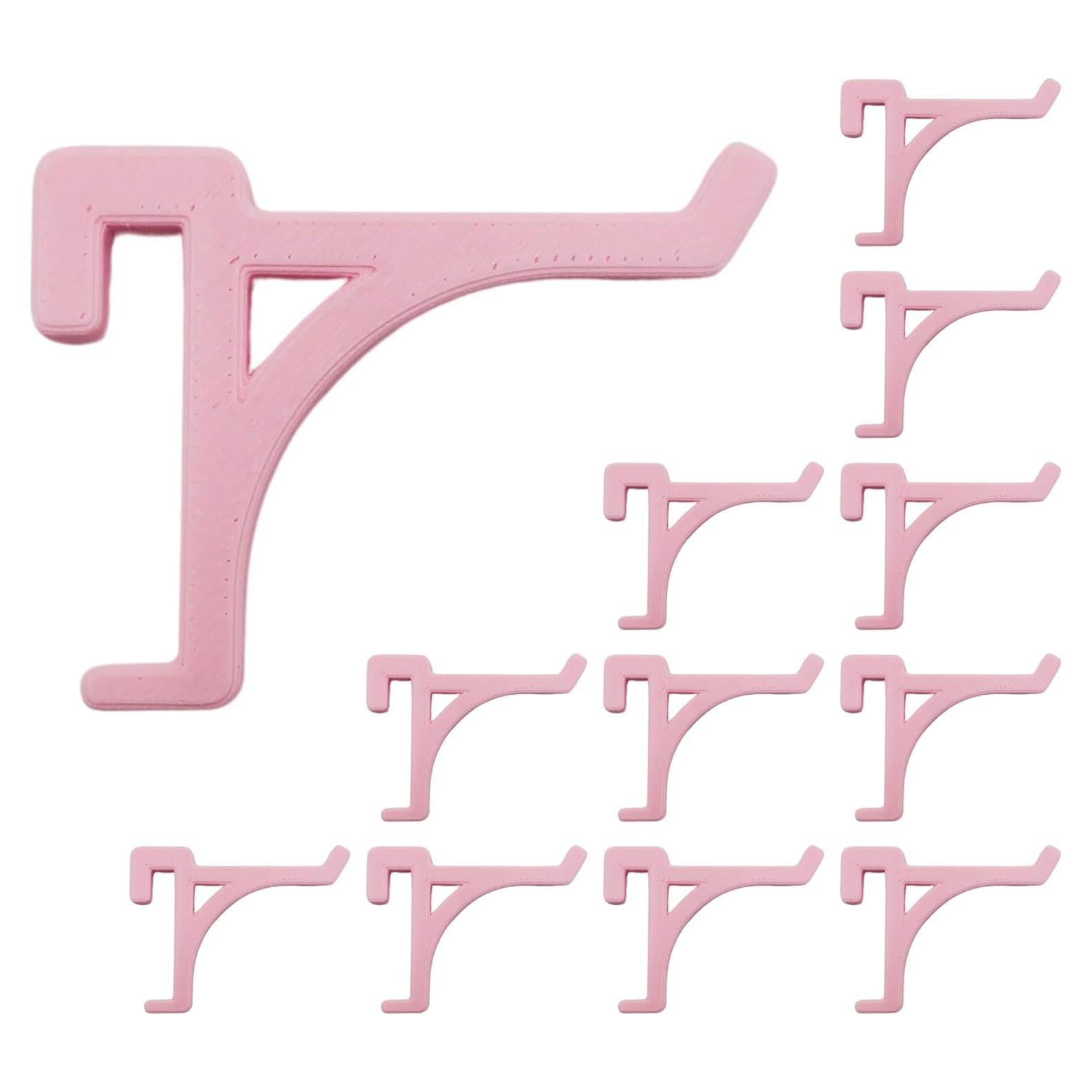 Ganchos de Exhibición Genérico 12pk Rosa Mate para IKEA SKADIS