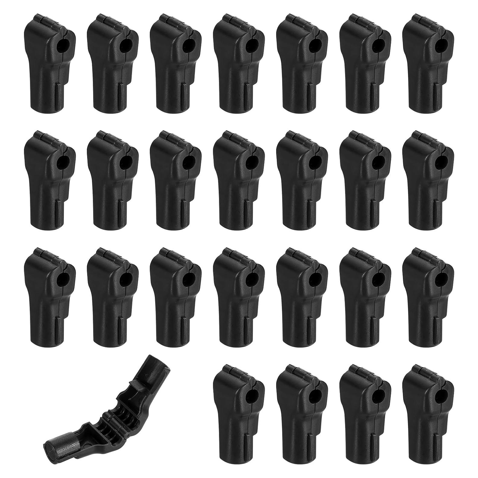 Bloqueos de Ganchos de Seguridad uxcell 50pcs 6mm ABS Negro