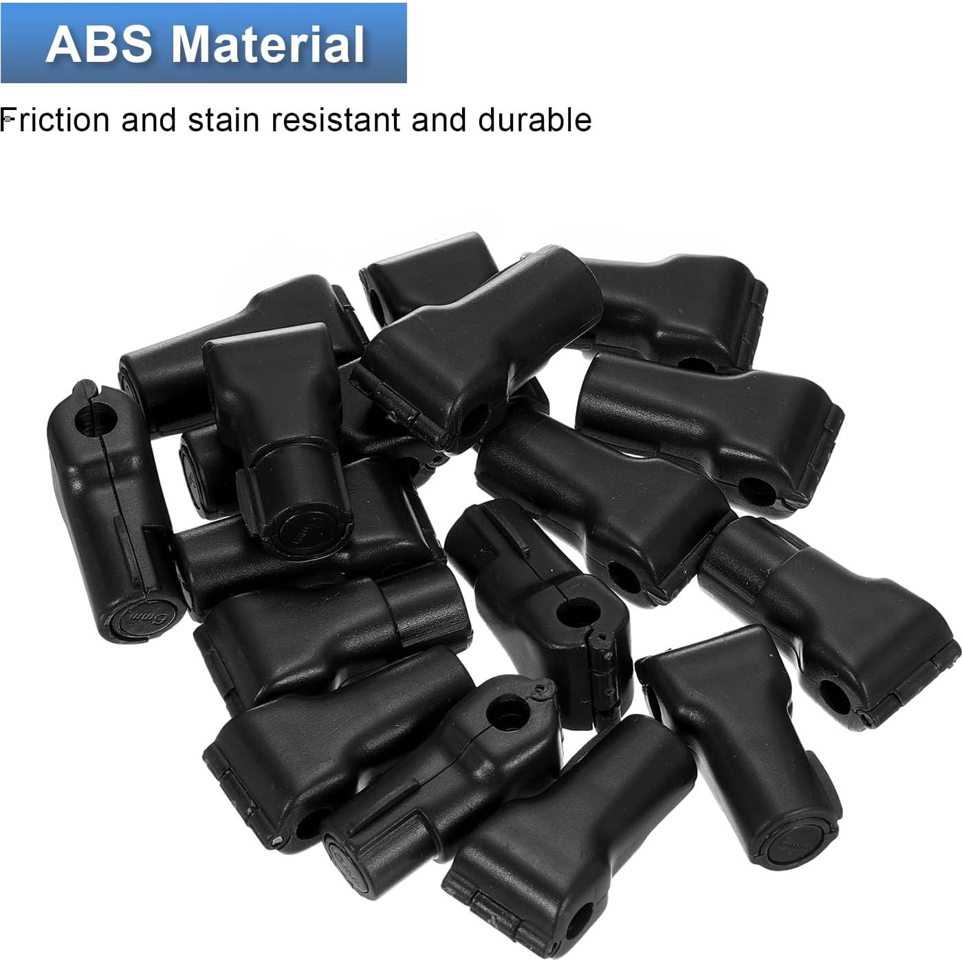 Bloqueos de Ganchos de Seguridad uxcell 50pcs 6mm ABS Negro
