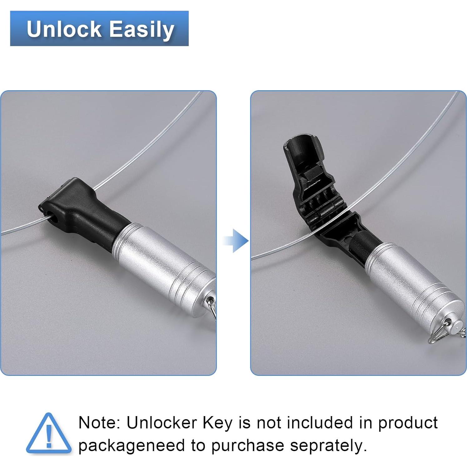 Bloqueos de Ganchos de Seguridad uxcell 50pcs 6mm ABS Negro