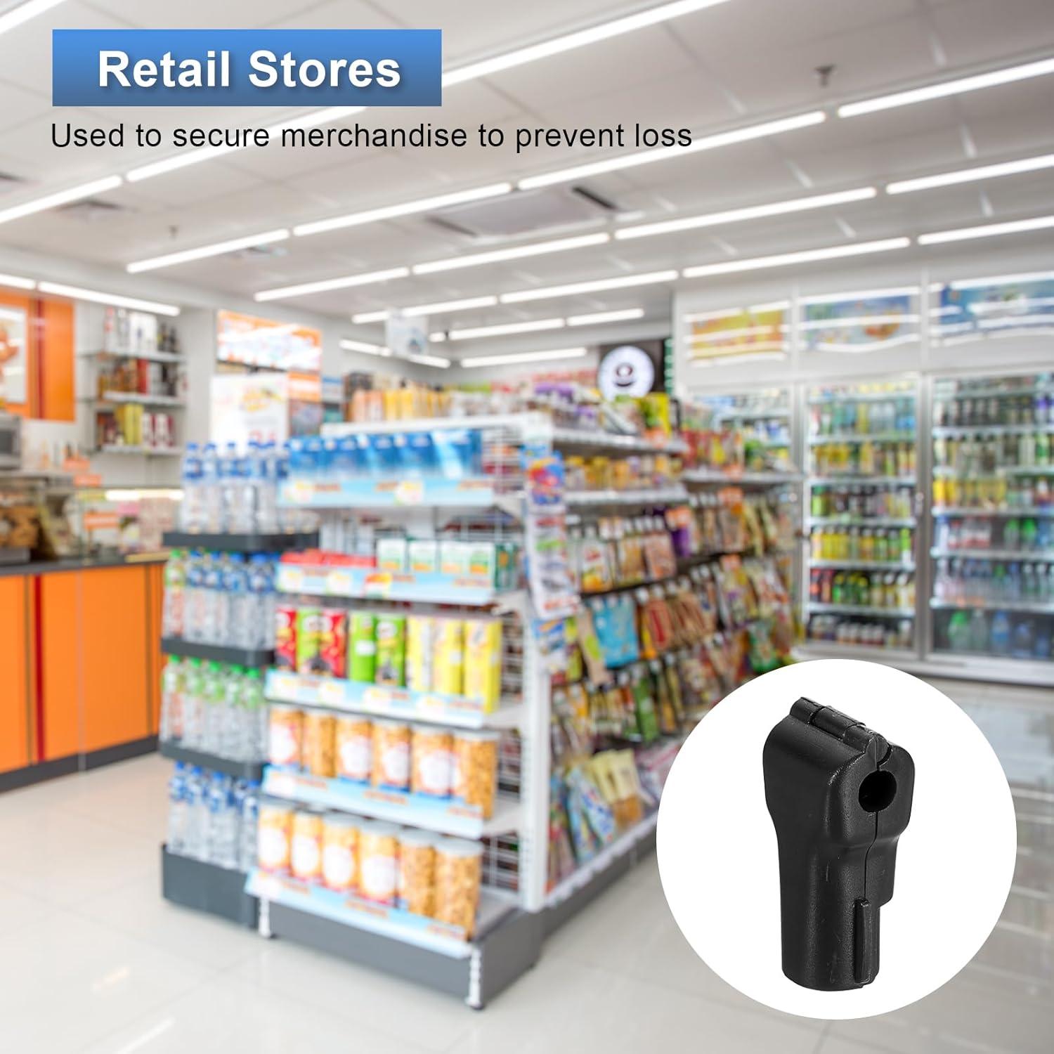 Bloqueos de Ganchos de Seguridad uxcell 50pcs 6mm ABS Negro