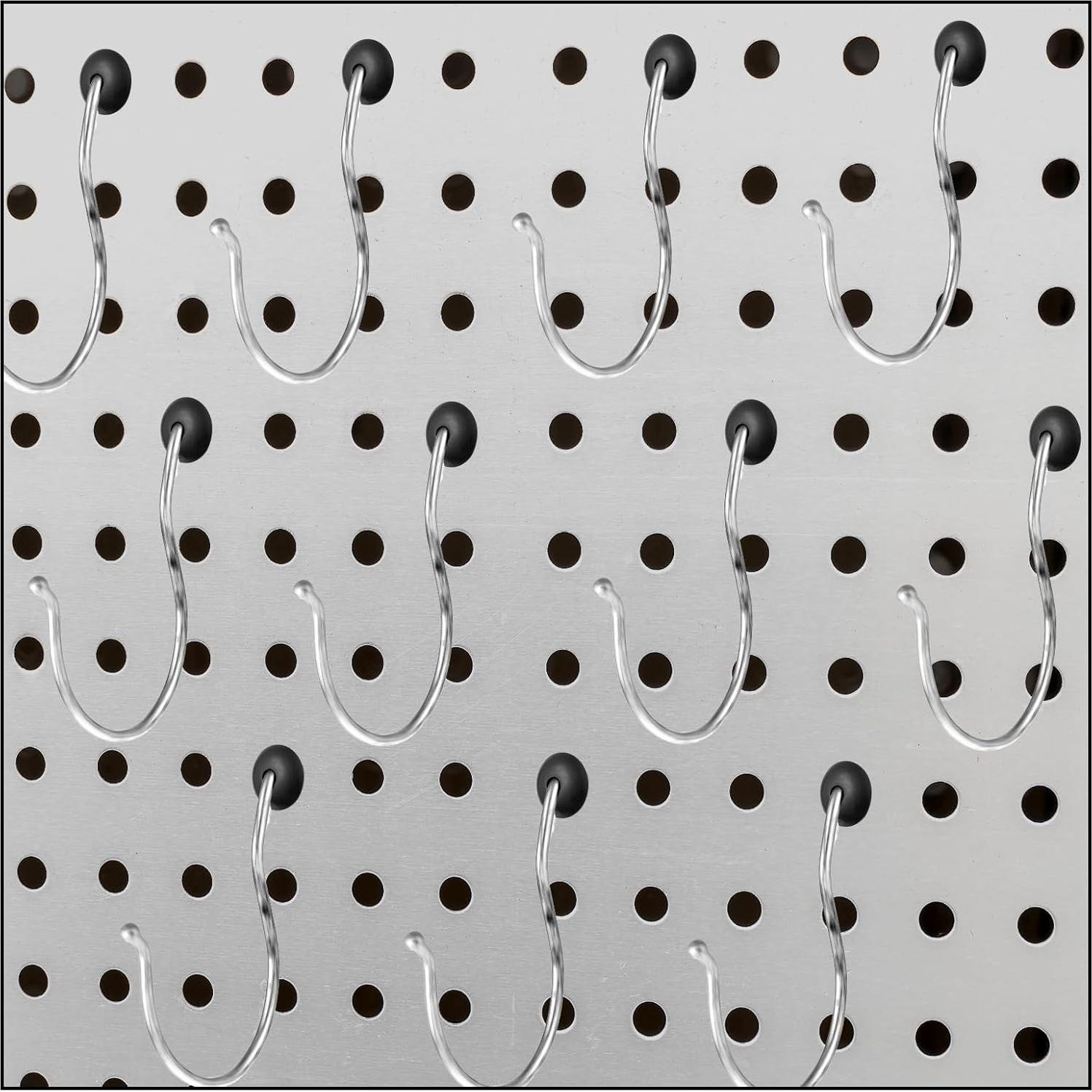 120 Ganchos de Bloqueo para Tablero FdcLixuvol Negro 6.35mm