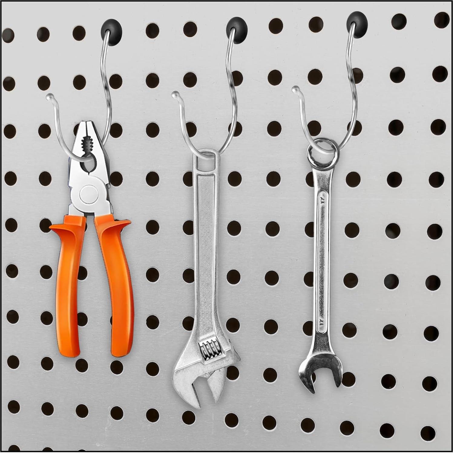 120 Ganchos de Bloqueo para Tablero FdcLixuvol Negro 6.35mm