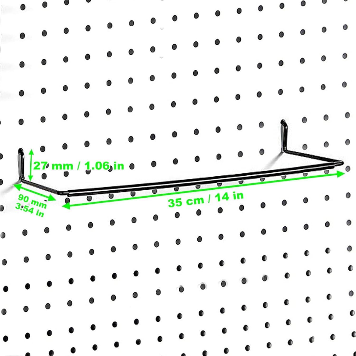 Soporte de Toallas para Tablero de Clavos AccEncyc 4 Pcs