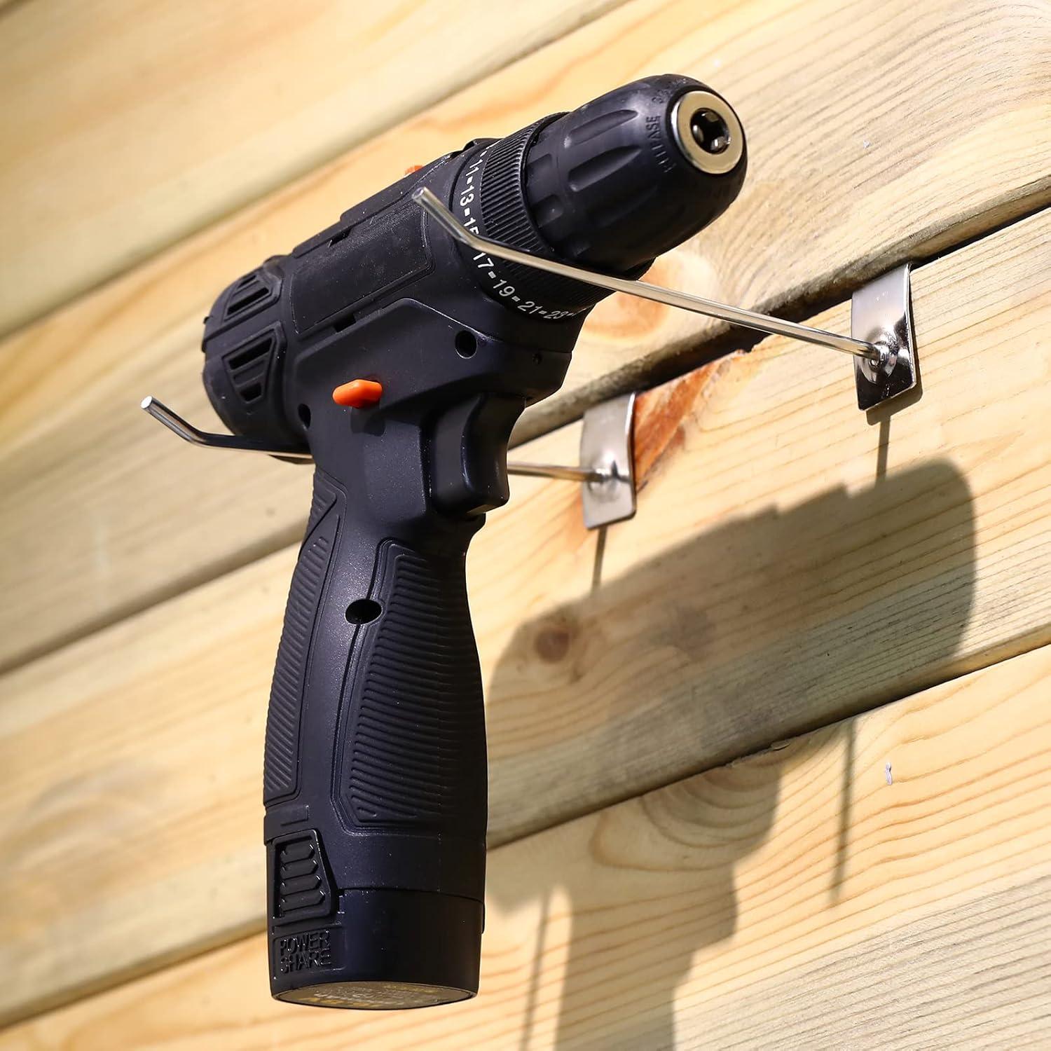 Ganchos para Slatwall Moxweyeni 100 Piezas 6 y 8 Pulgadas