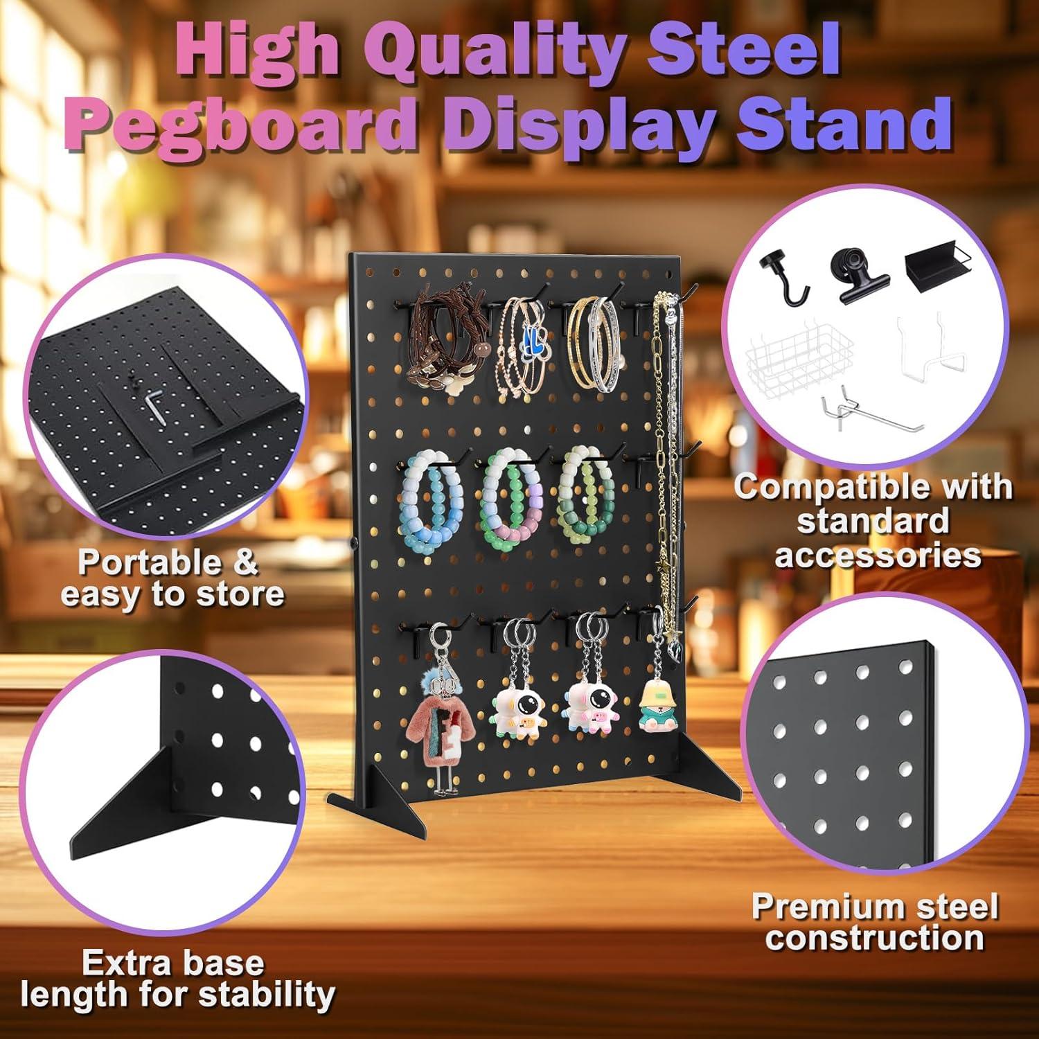 Soporte de Exhibición de Tablero de Clavos Acfunique 43x33cm 12 Ganchos