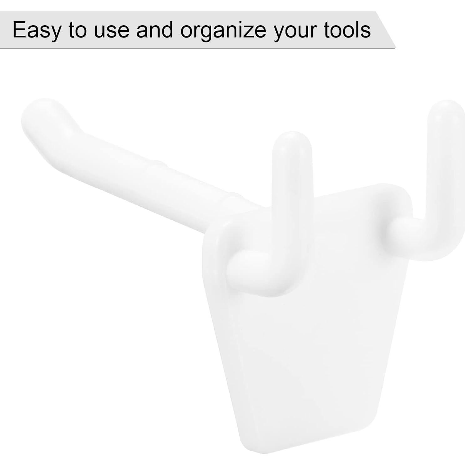 Ganchos de Tablero de Clavos MECCANIXITY 5 cm Paquete de 20