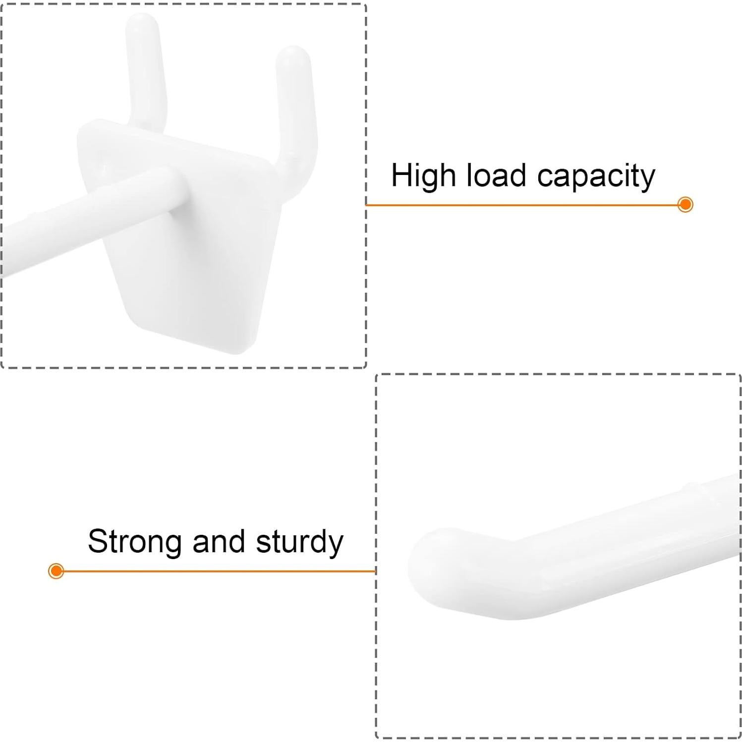 Ganchos de Tablero de Clavos MECCANIXITY 5 cm Paquete de 20