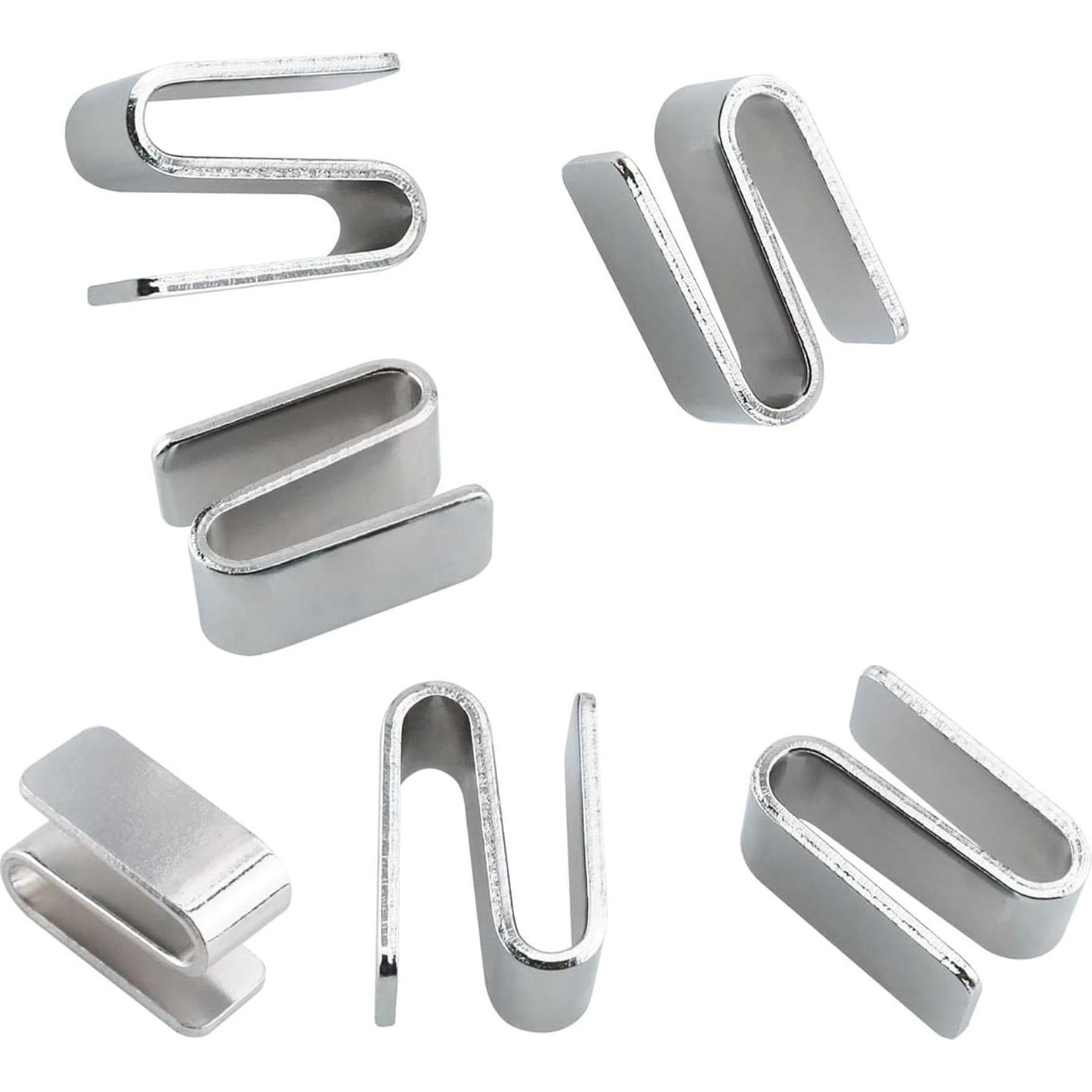 6 Ganchos en S de Alambre ITROLLE Niquelados 15x34mm