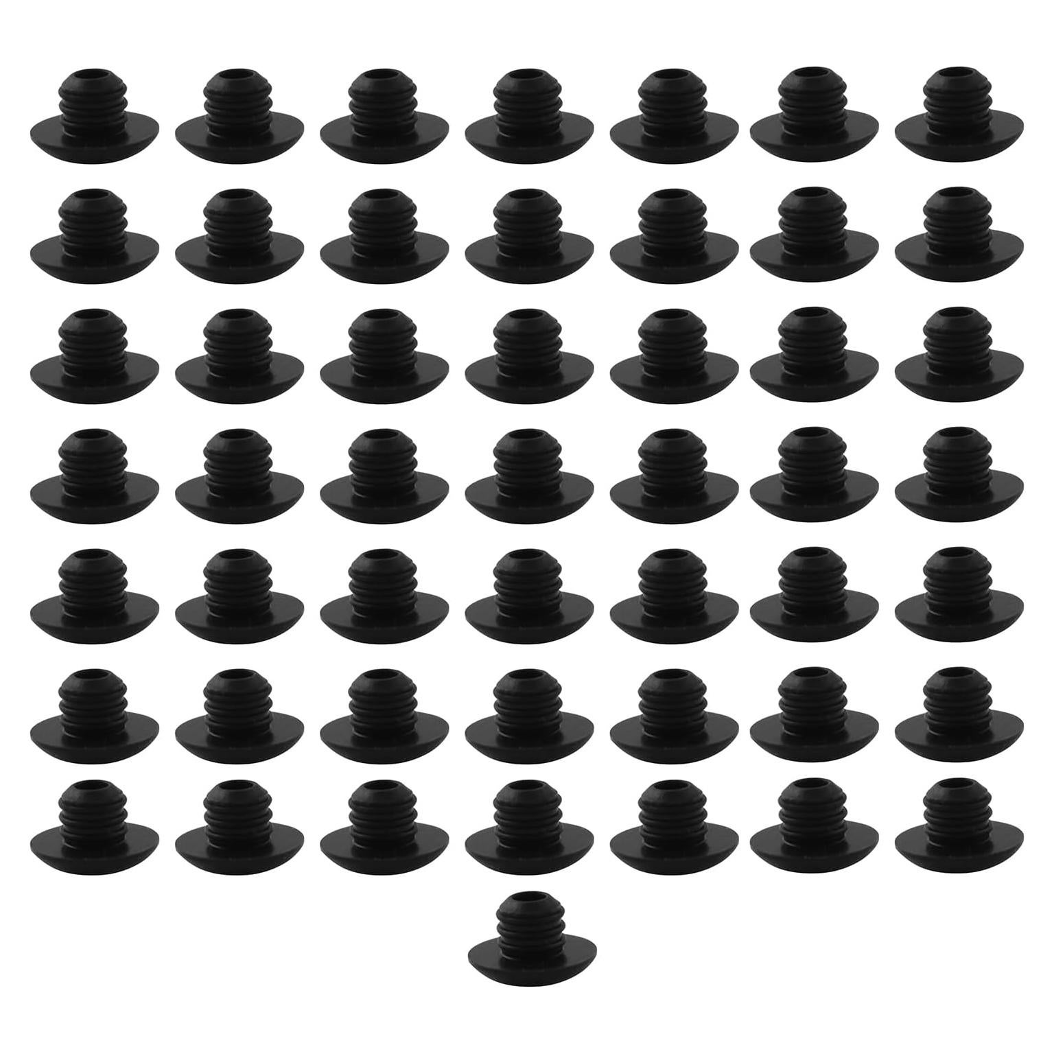 50 Tapones de Goma Rosca LQ Industrial para Ganchos de Tablero