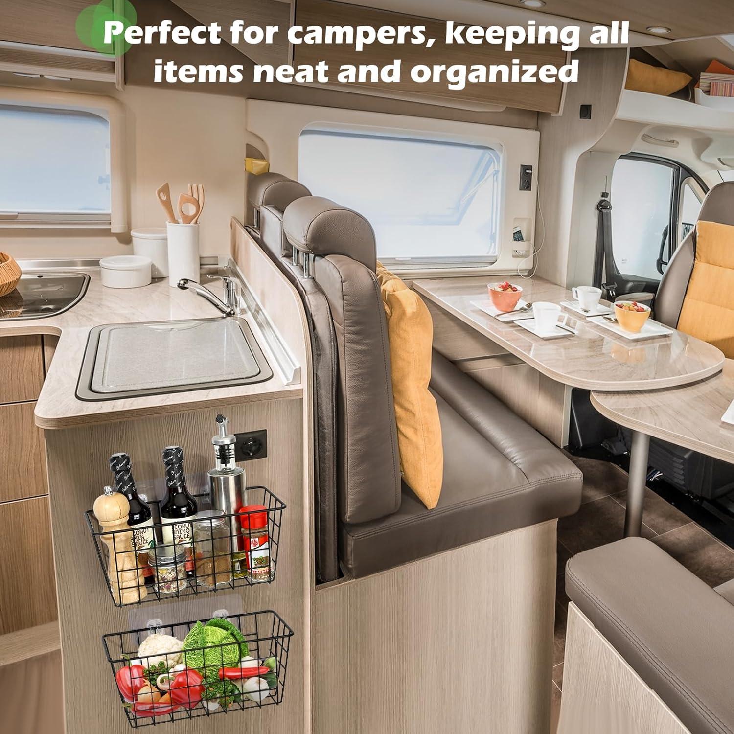 Cestas de Almacenamiento Colgantes ZUSHALLMY - 2 Piezas Metal