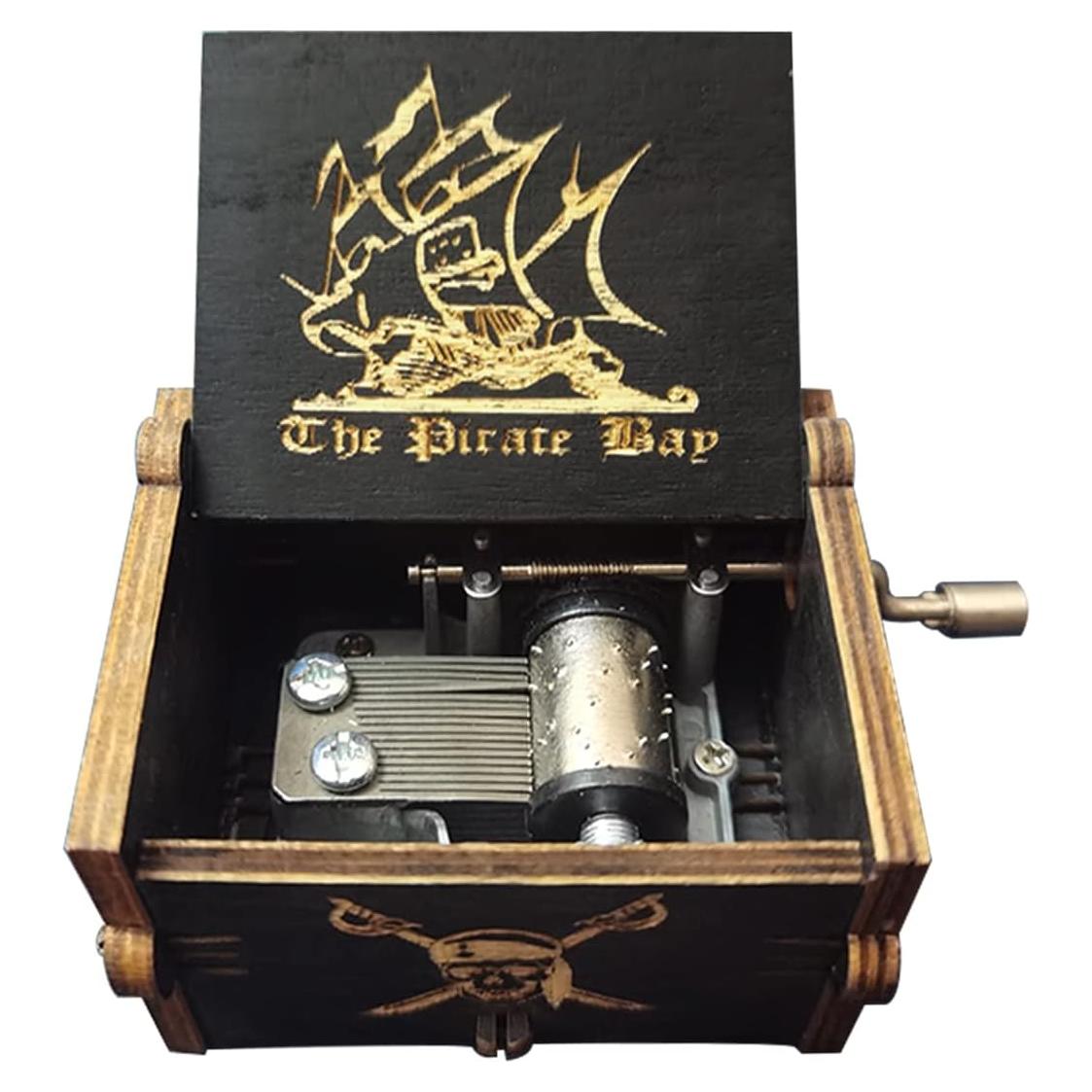 Caja de Música Bolunlun Vintage Madera Caribeña 9.4x5.8cm