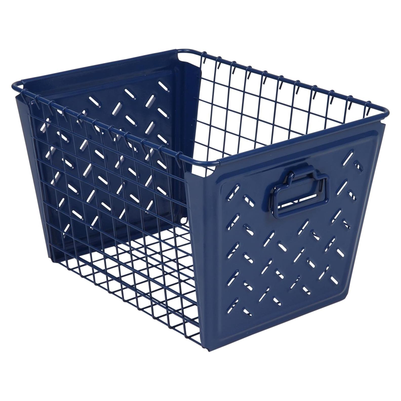 Canasta de Almacenamiento Mediana Spectrum Diversified Macklin Azul Marino