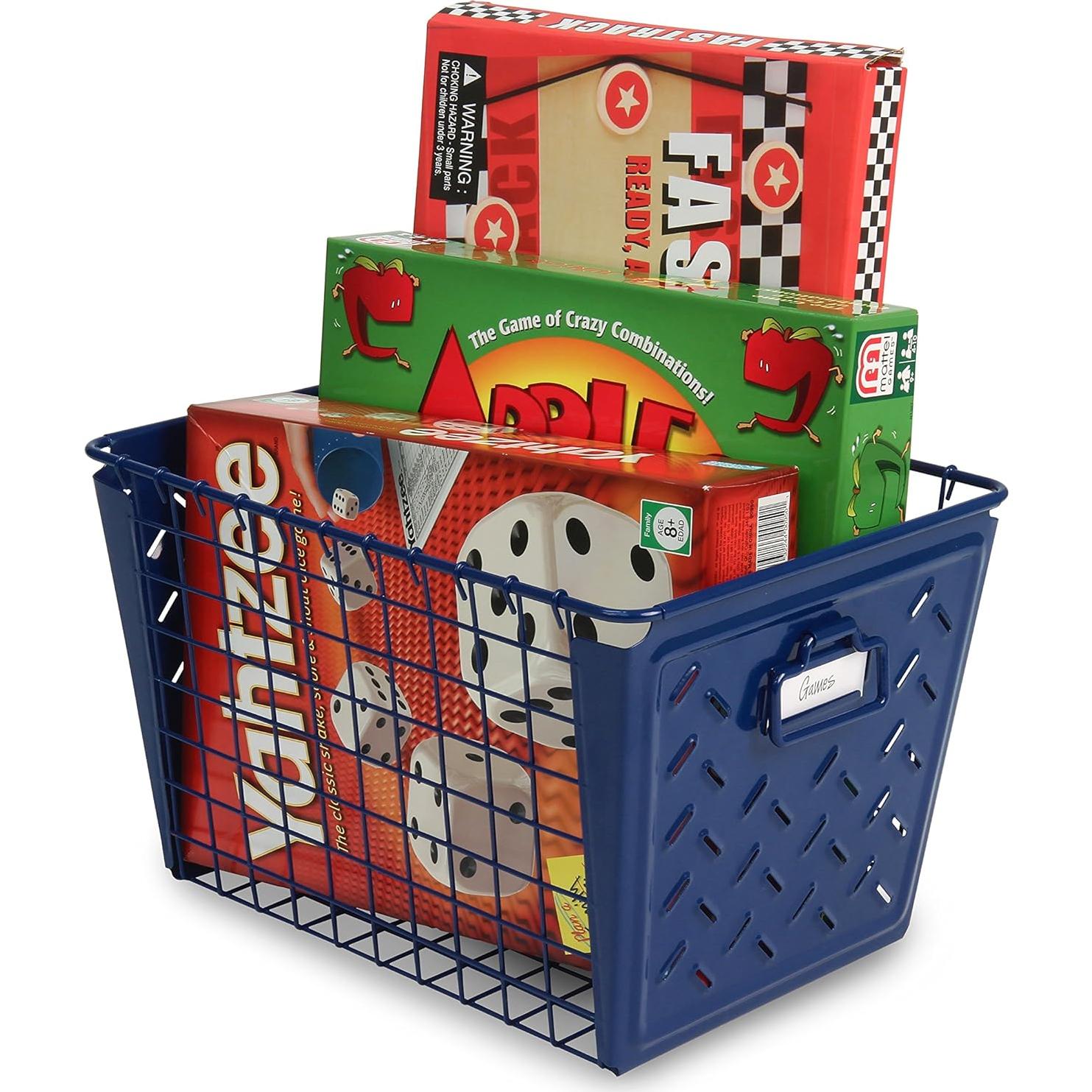 Canasta de Almacenamiento Mediana Spectrum Diversified Macklin Azul Marino