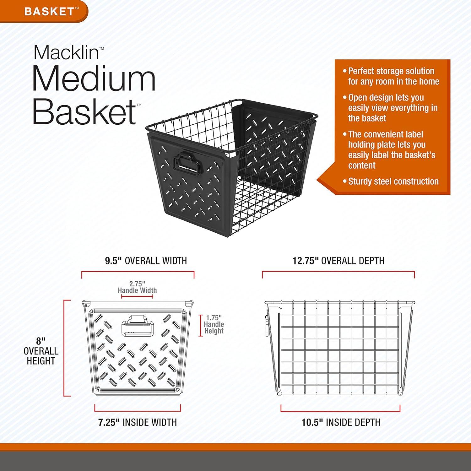 Canasta de Almacenamiento Mediana Spectrum Diversified Macklin Azul Marino