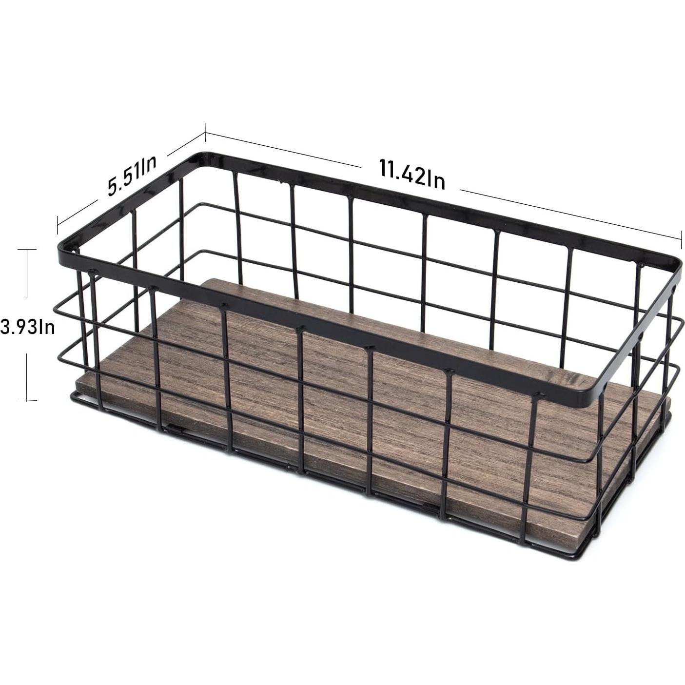 Cesta de Almacenamiento Metálica ROSEBLOOM Pequeña 29x14cm