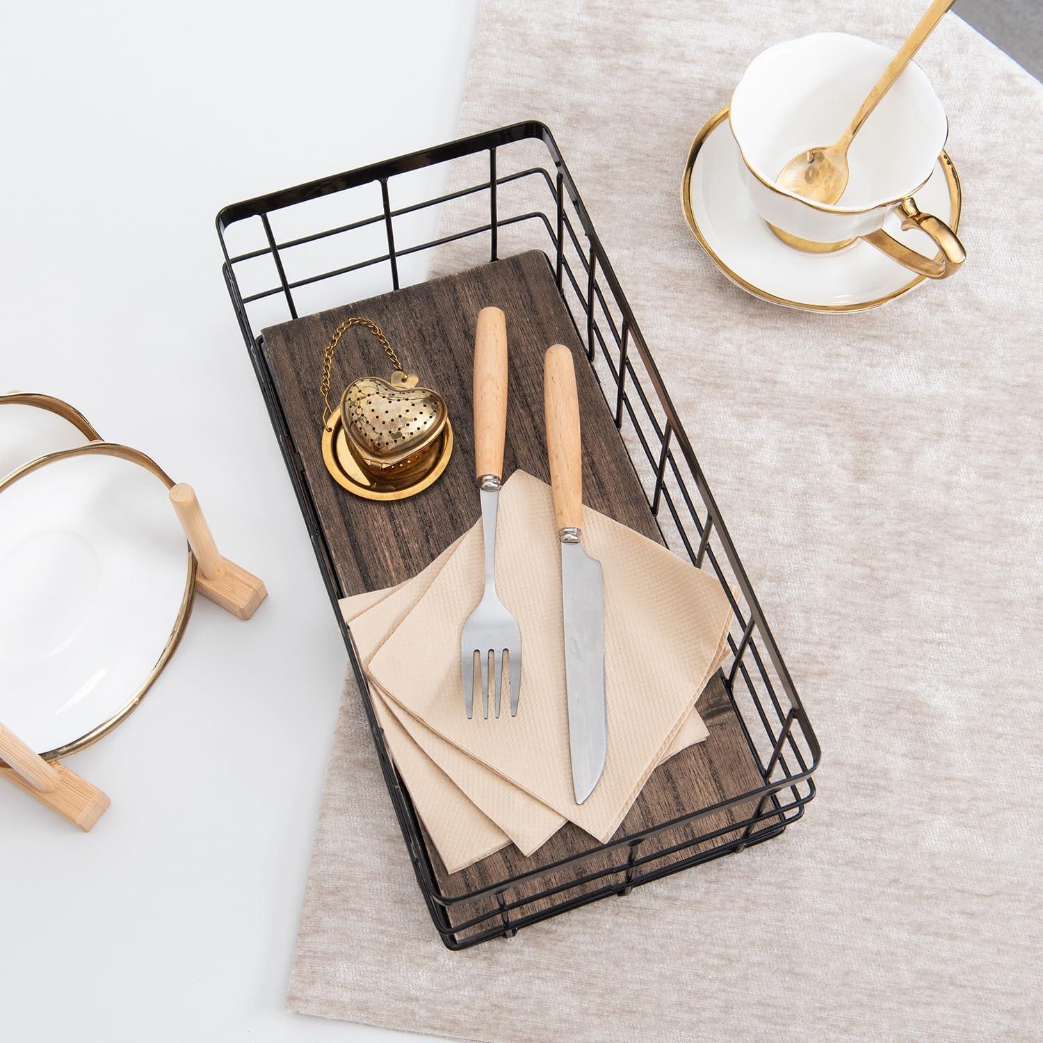 Cesta de Almacenamiento Metálica ROSEBLOOM Pequeña 29x14cm