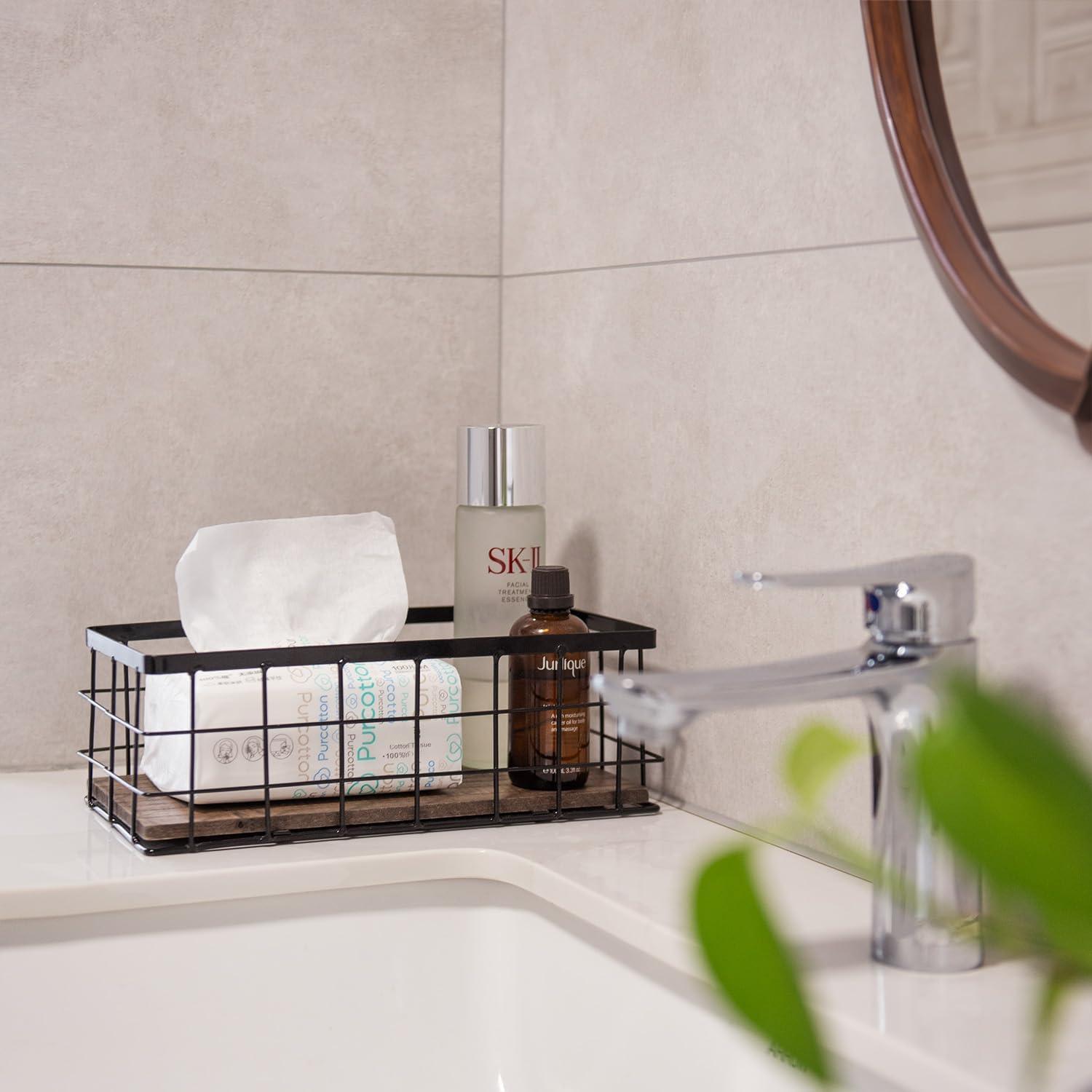 Cesta de Almacenamiento Metálica ROSEBLOOM Pequeña 29x14cm