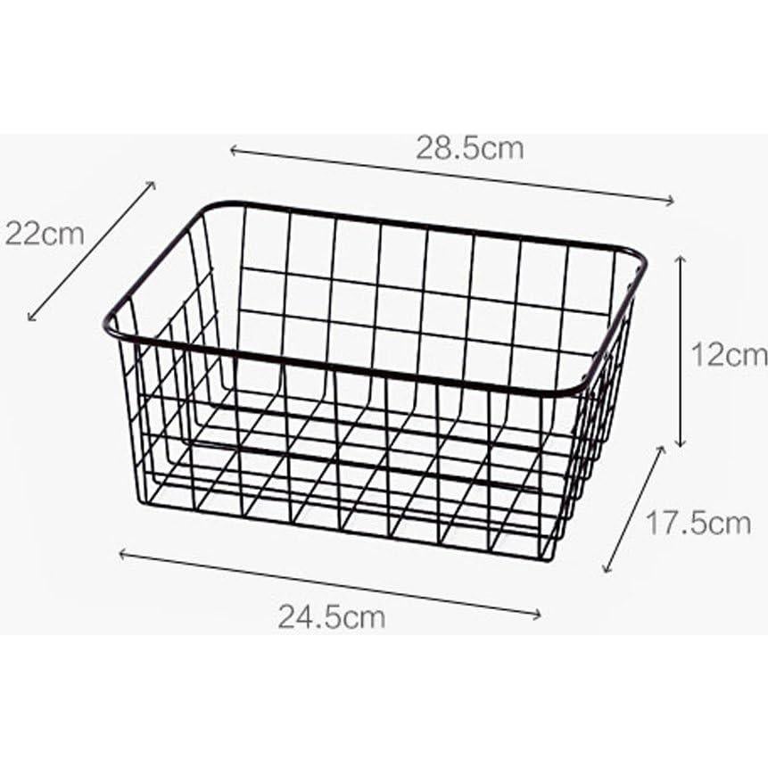 Cesta de Almacenamiento de Alambre LUANT 28.5x17.5cm Marrón