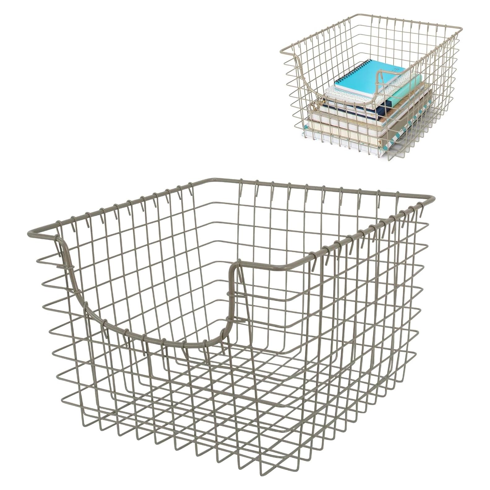 Cesta de Alambre Scoop Spectrum Diversified 33x30.5 cm Níquel Satinado