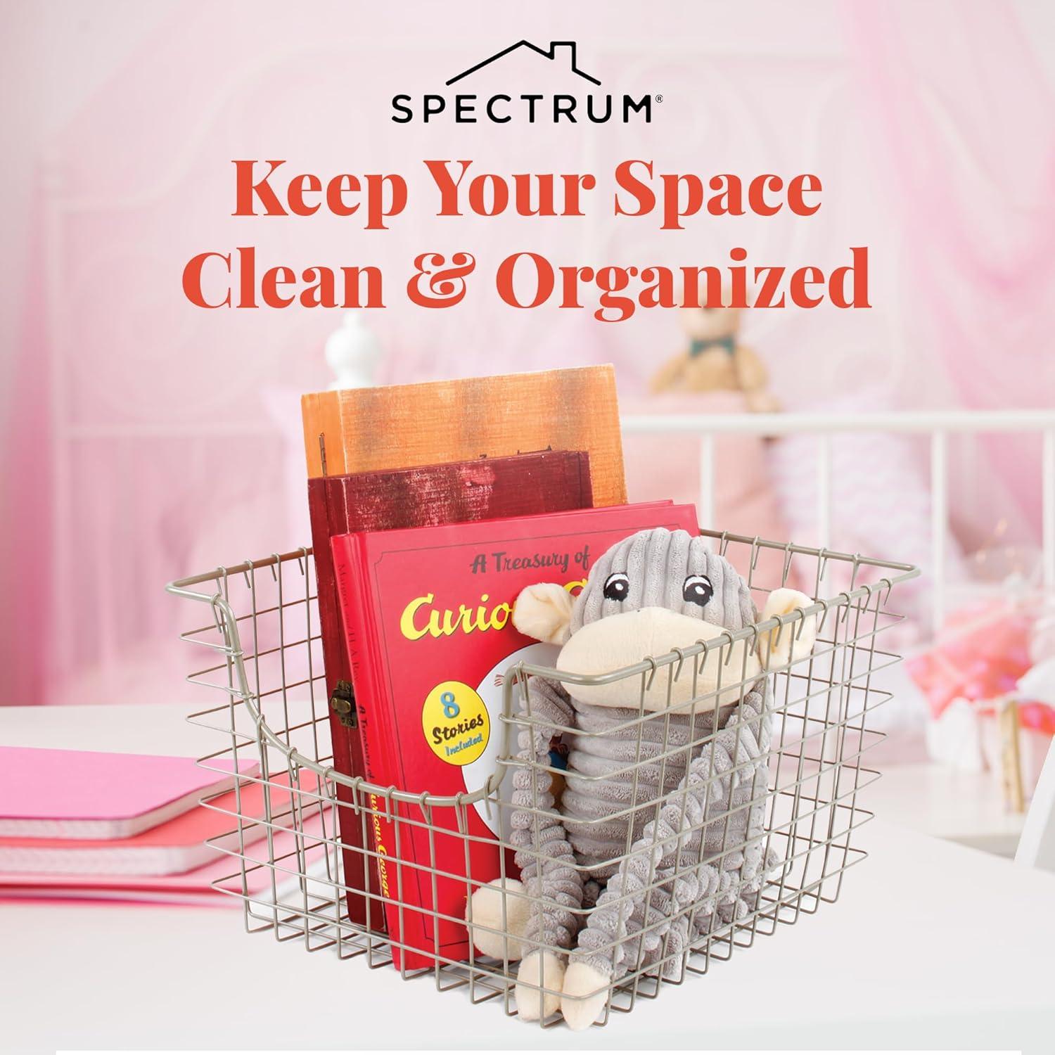 Cesta de Alambre Scoop Spectrum Diversified 33x30.5 cm Níquel Satinado