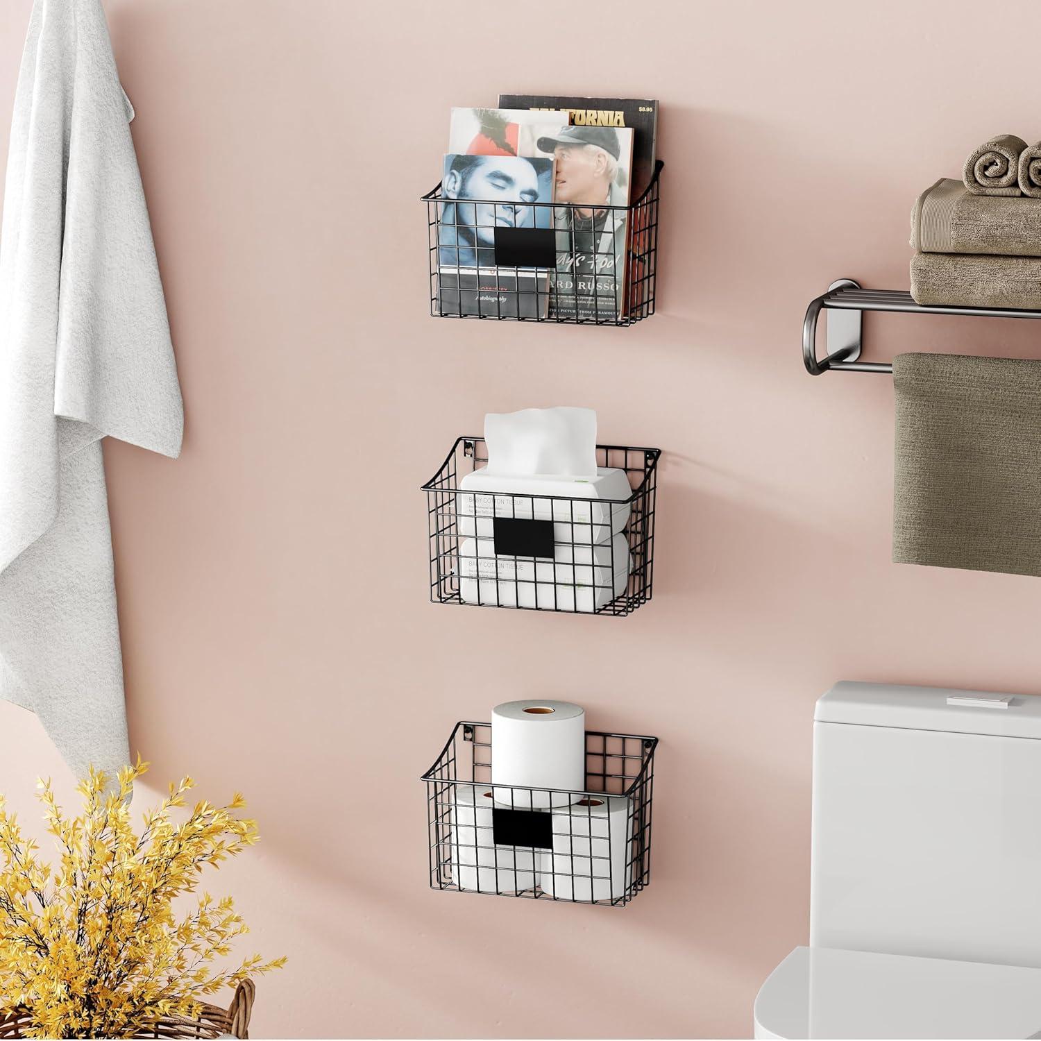 Cesta de Almacenamiento Pared X-cosrack 3 Piezas 26.9x19.1x13 cm