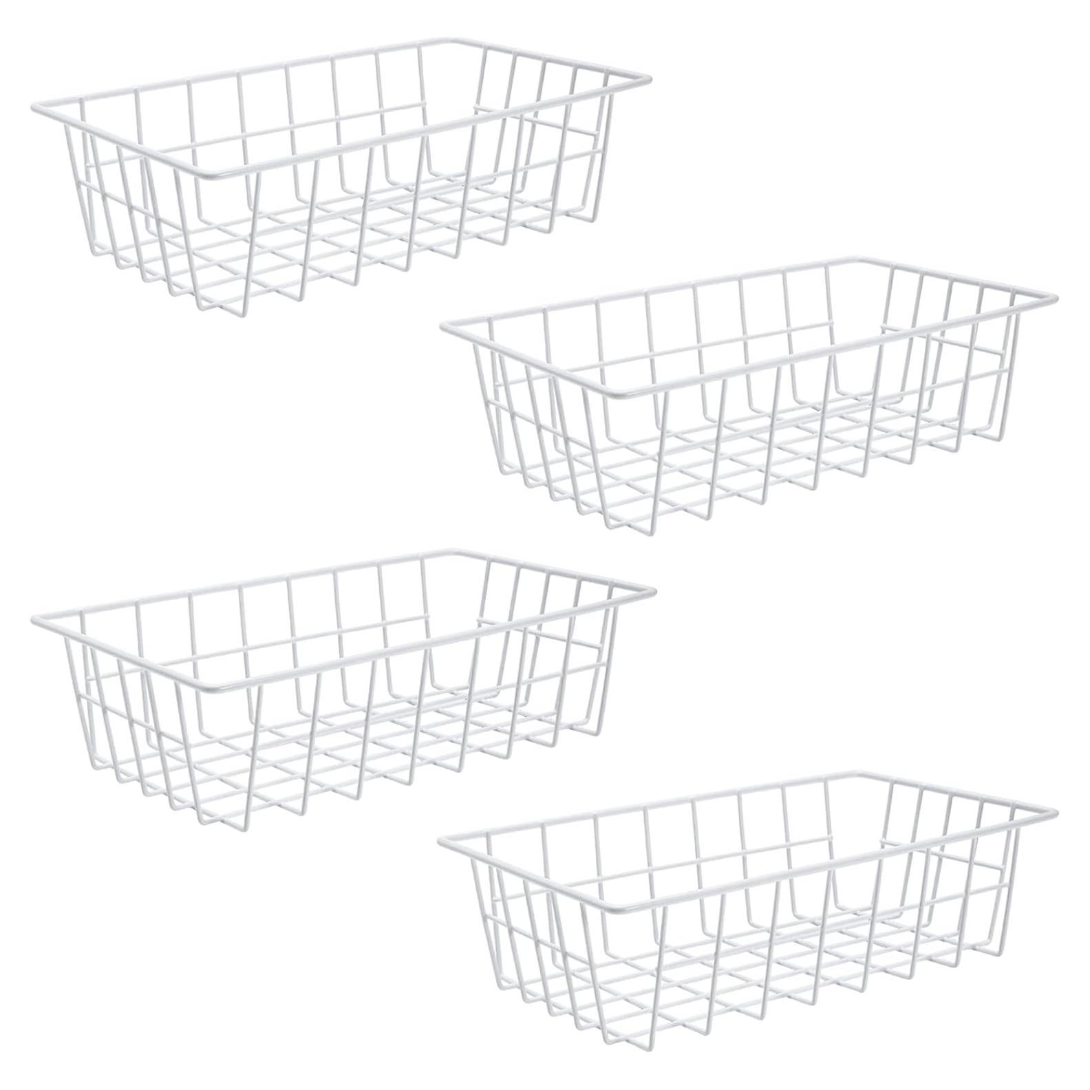 Cestas de Almacenamiento de Alambre Orgneas - Set de 4, 33x17.5x8.9cm