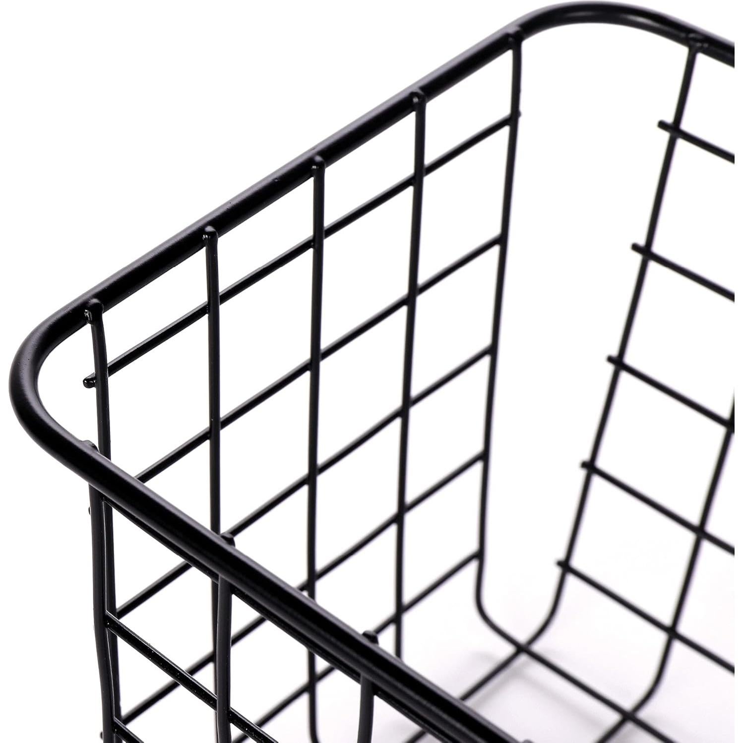 Cestas de Almacenamiento de Alambre Haotong - Paquete de 5 Medianas