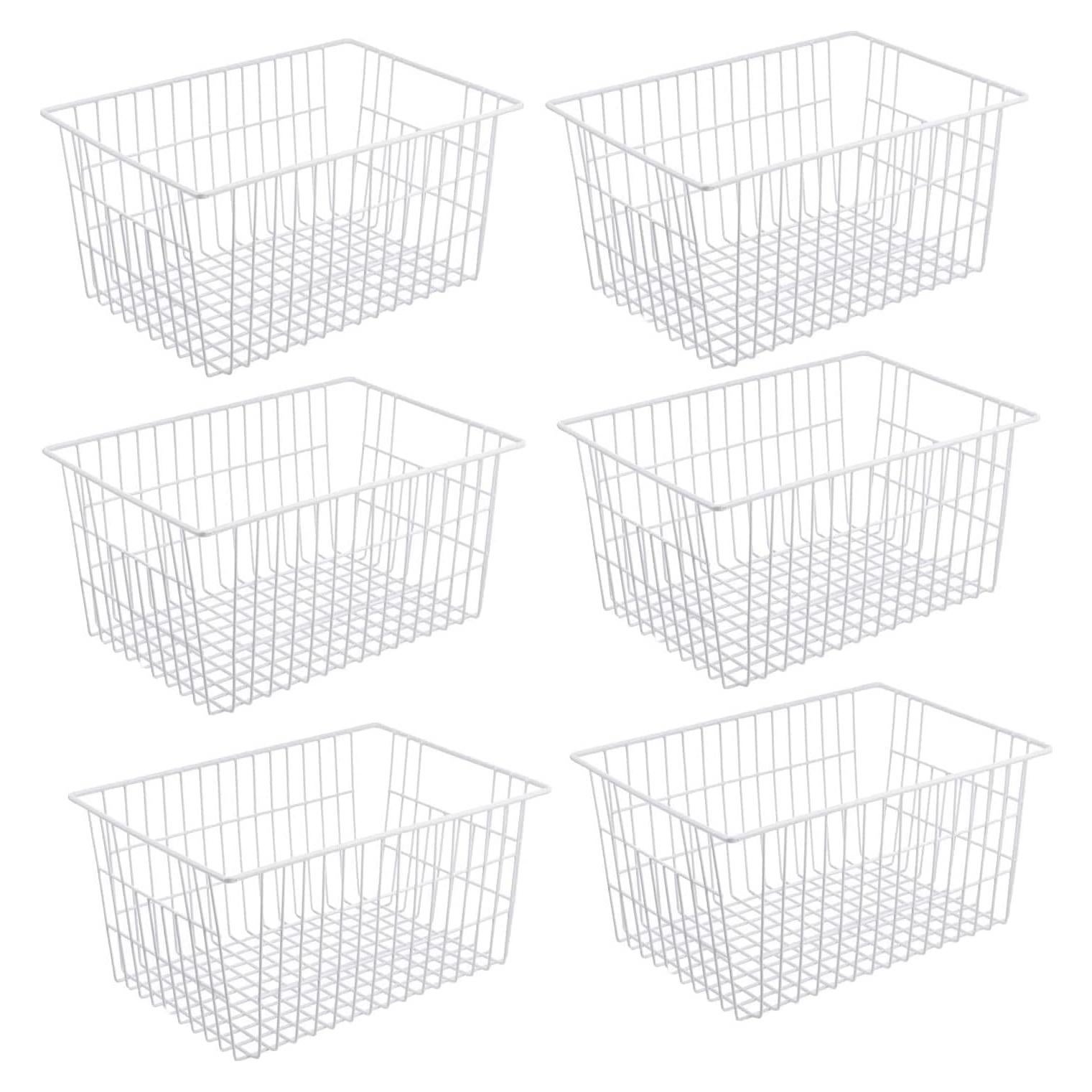 Cestas de Almacenamiento de Alambre Redrubbit, Set de 6 Grandes