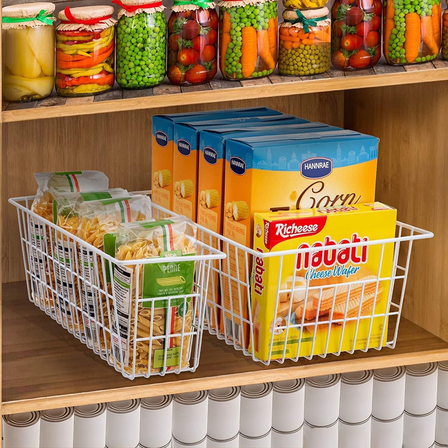 Cestas de Almacenamiento de Alambre Redrubbit, Set de 6 Grandes