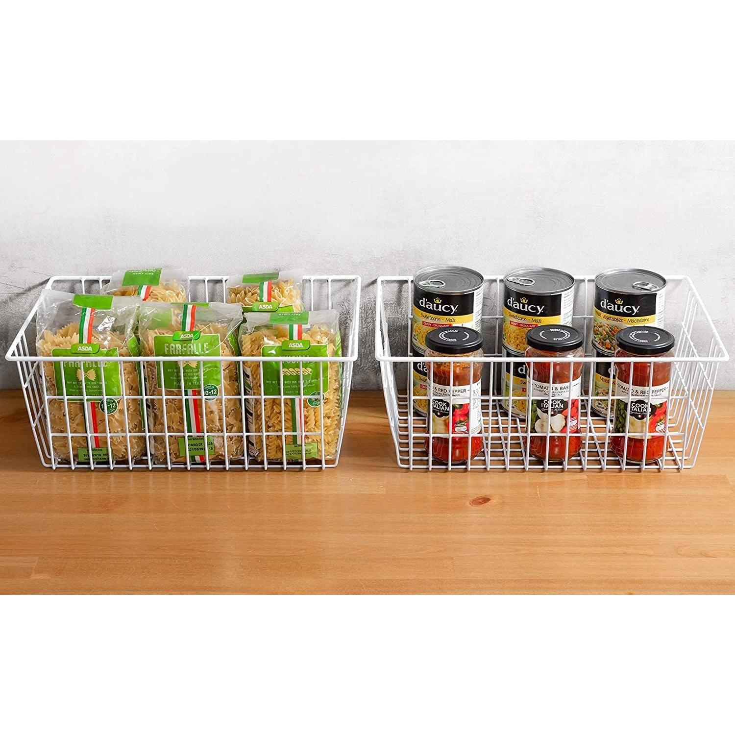 Cestas de Almacenamiento de Alambre Redrubbit, Set de 6 Grandes