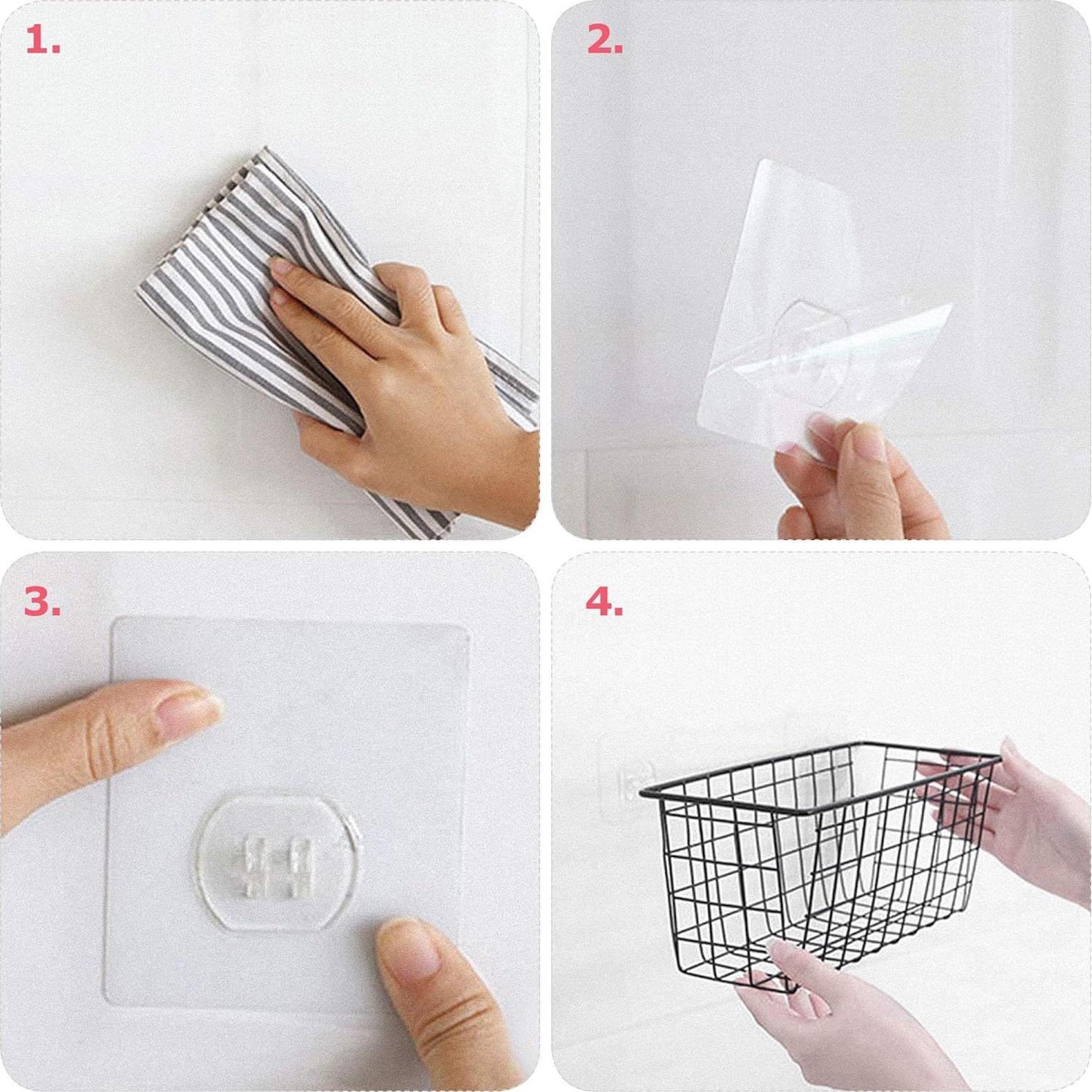 Cestas de Almacenamiento de Alambre Haotong - Paquete de 4 Medianas