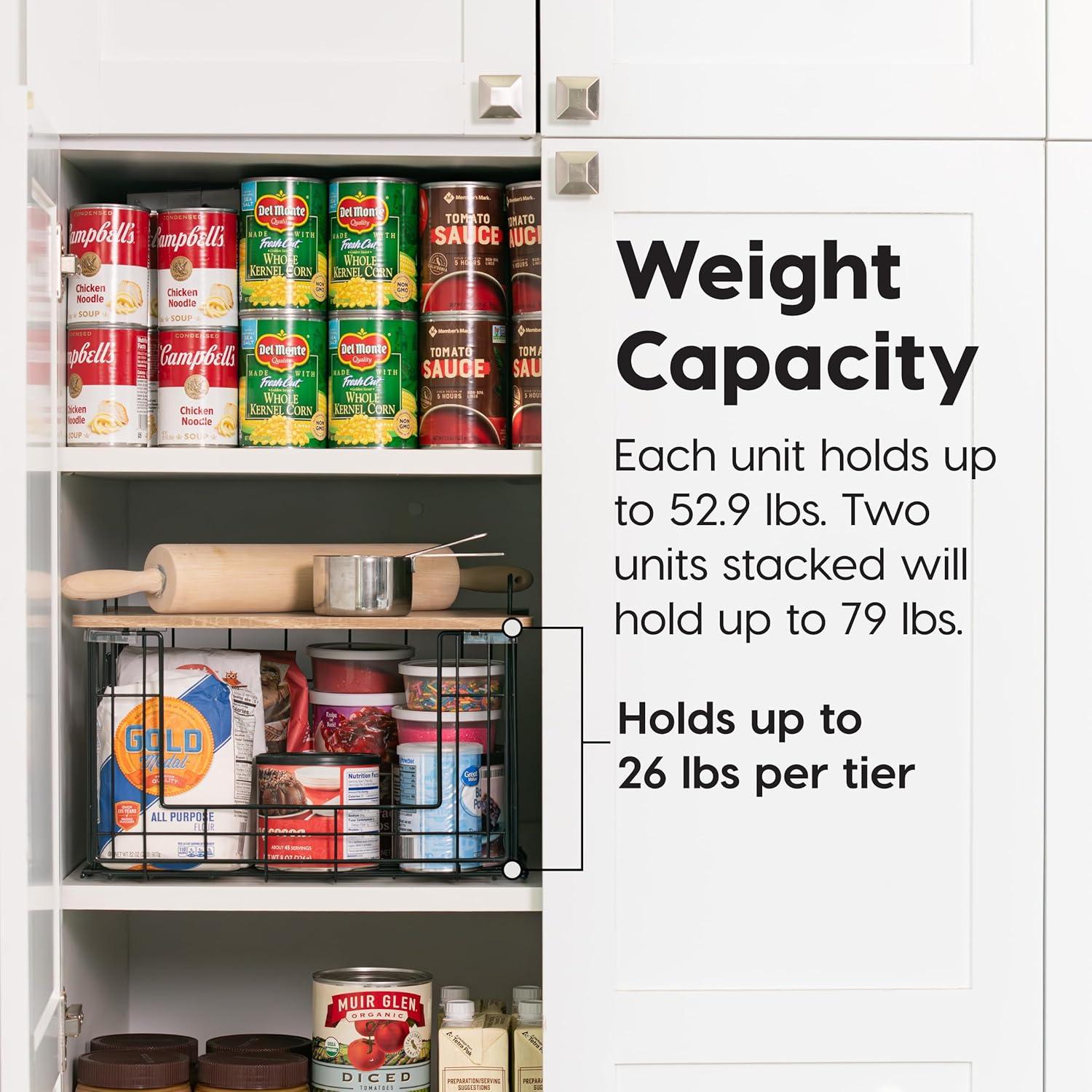 Cesta de Alambre IRIS USA con Tapa - Paquete de 2, 27.2x34.7x20.3 cm