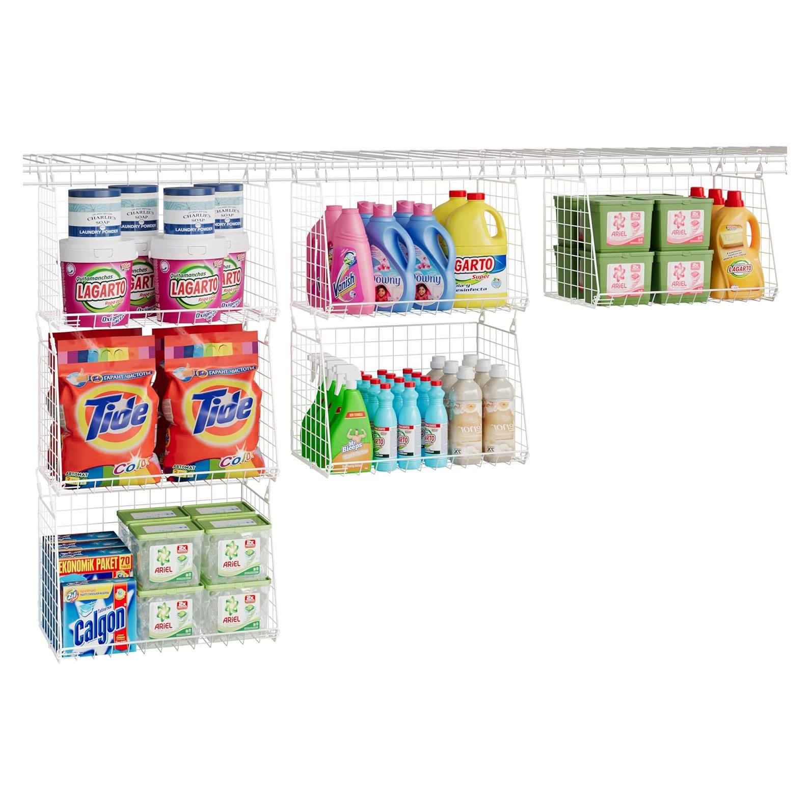 Cestas de Lavandería Colgantes Sonyabecca - 3 Unidades Plegables