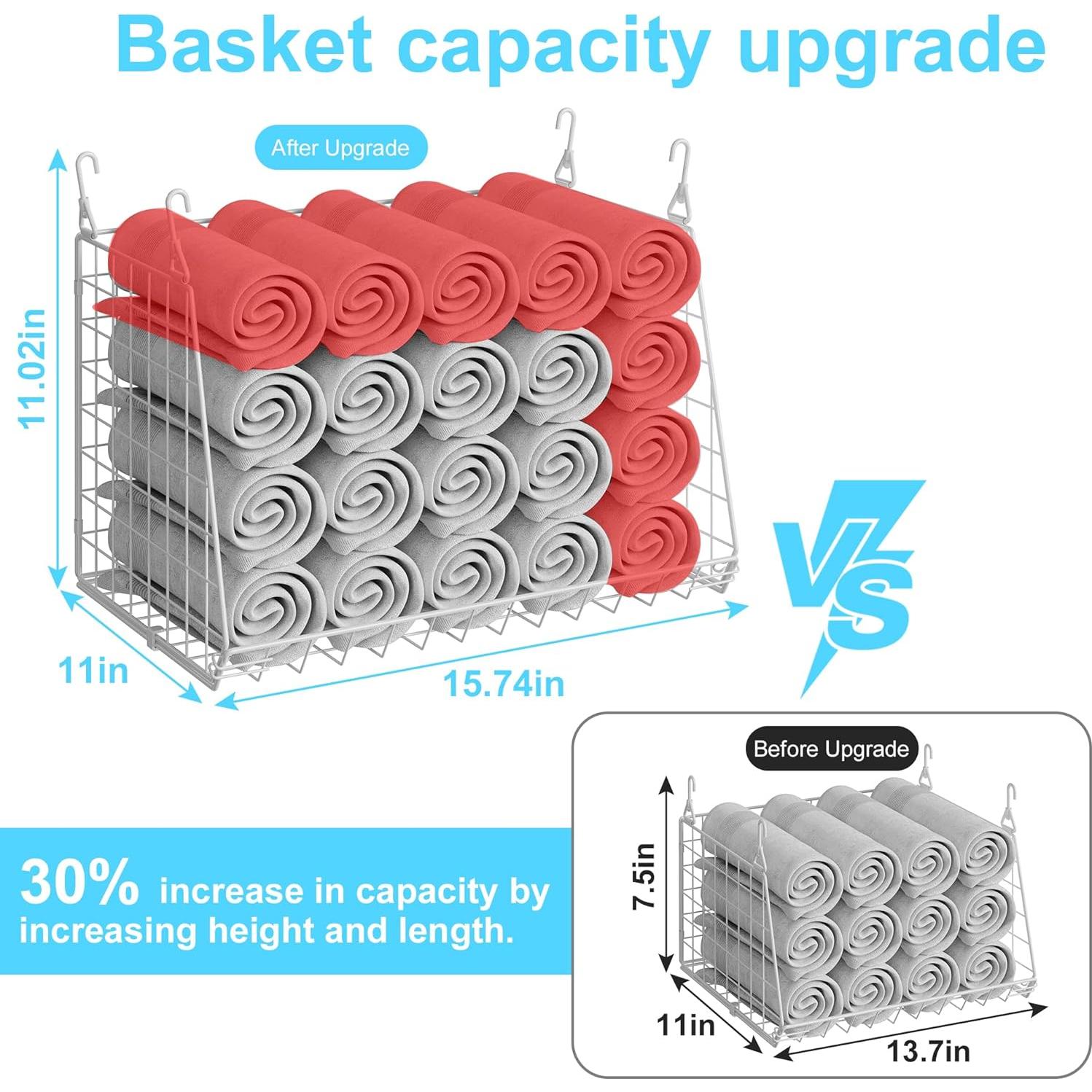 Cestas de Lavandería Colgantes Sonyabecca - 3 Unidades Plegables
