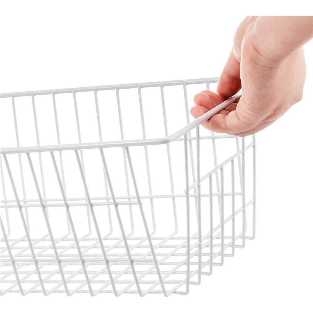 Cesta de Almacenamiento de Alambre Blitzlabs Set de 2 Blanco 39.9x20.1x13cm