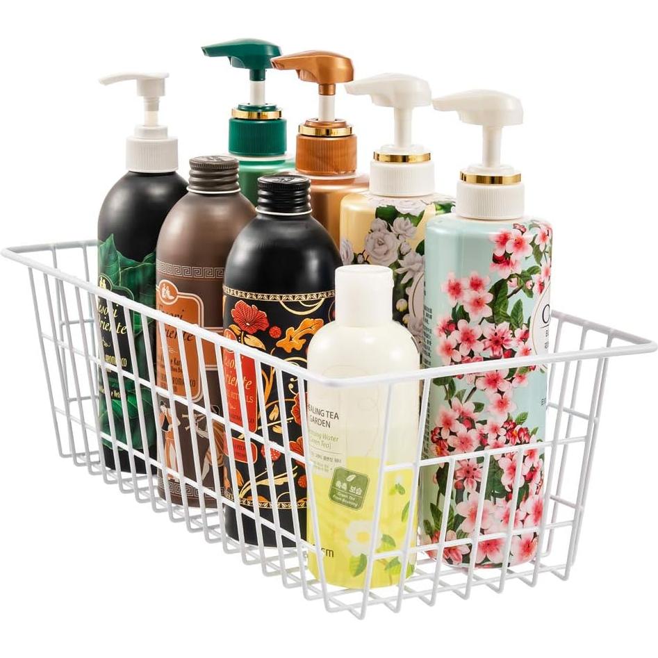 Cesta de Almacenamiento de Alambre Blitzlabs Set de 2 Blanco 39.9x20.1x13cm