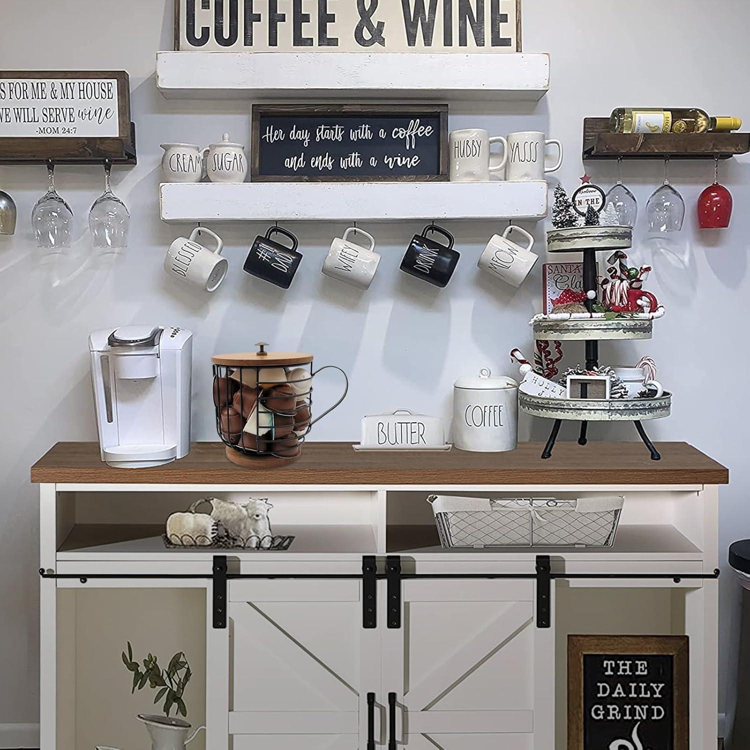 Cesta de Almacenamiento de Alambre MFBJXC con Tapa Negra