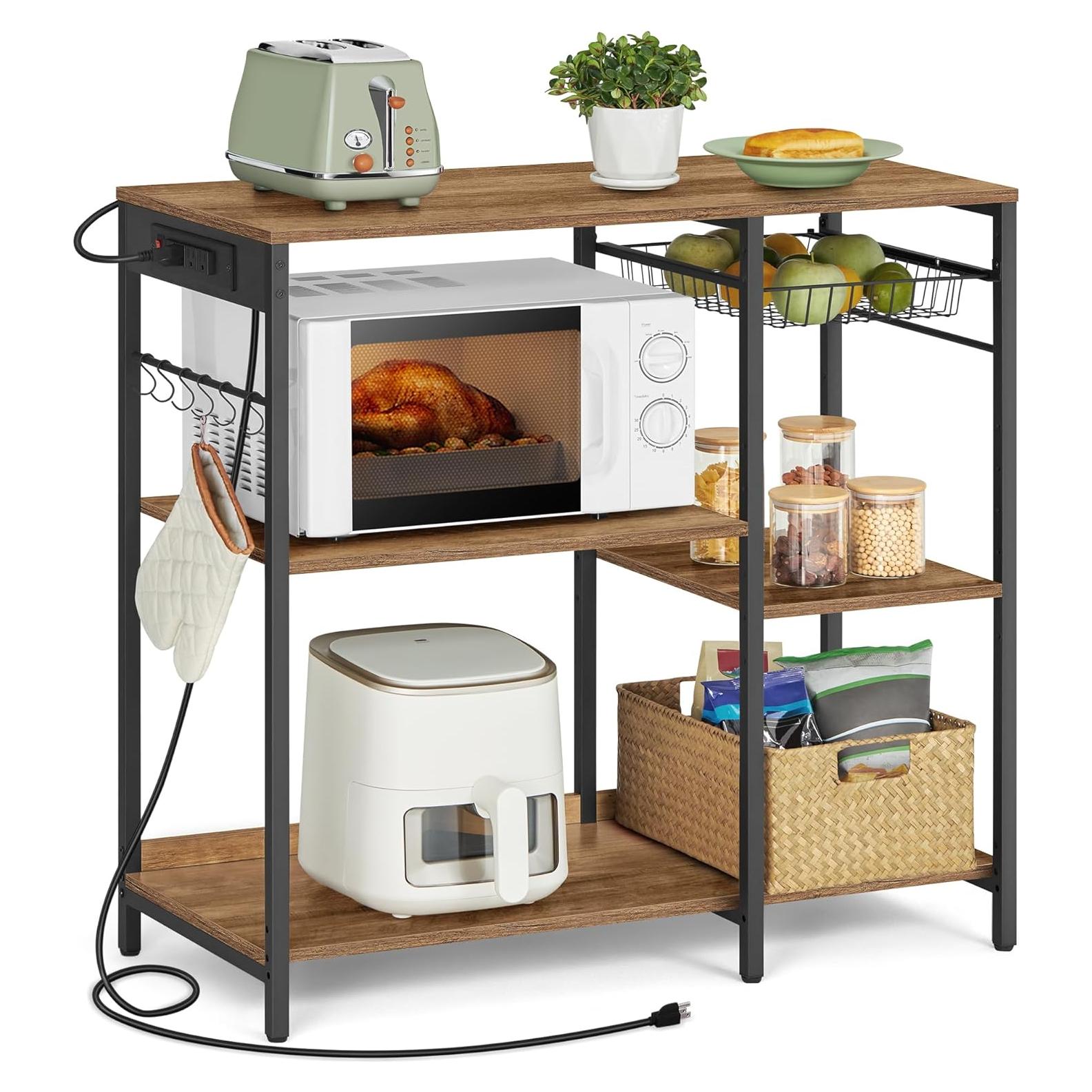 Estante de Panadero VASAGLE con Toma de Corriente 40x90 cm