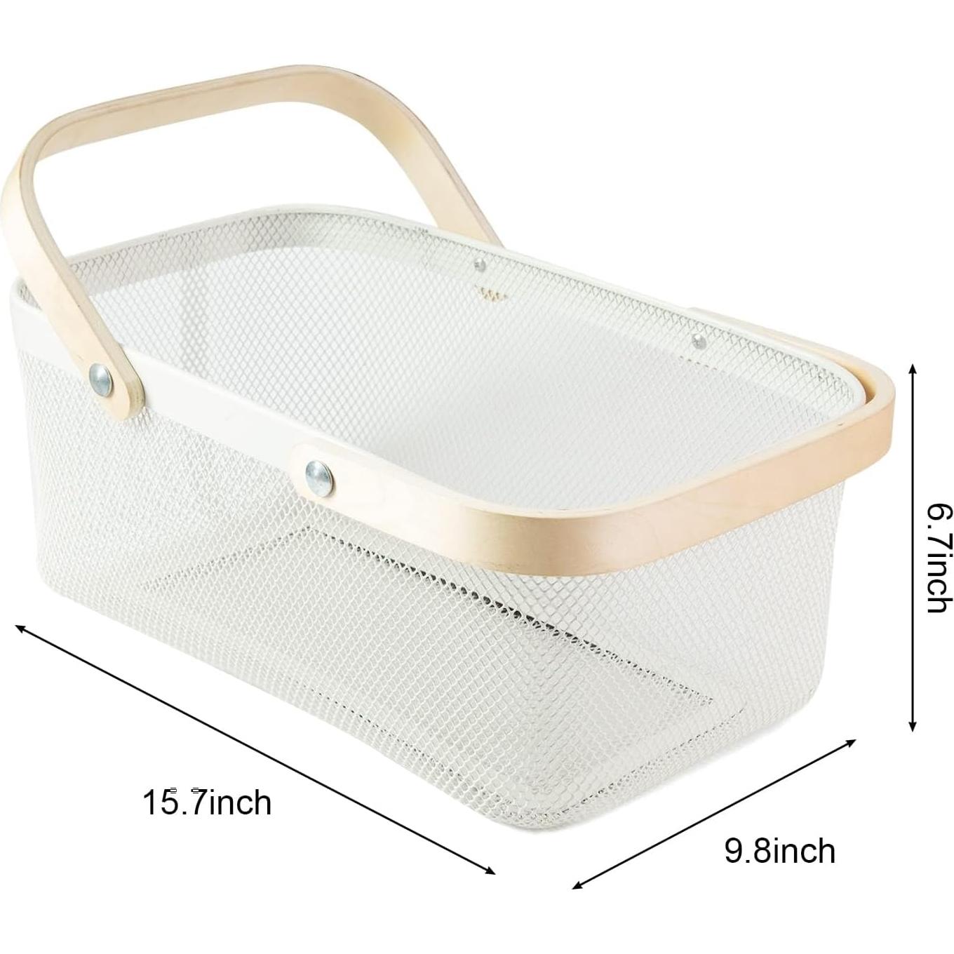 Cesta de Cosecha de Jardín MACOIOR M-001 Blanco 24.89x39.88cm