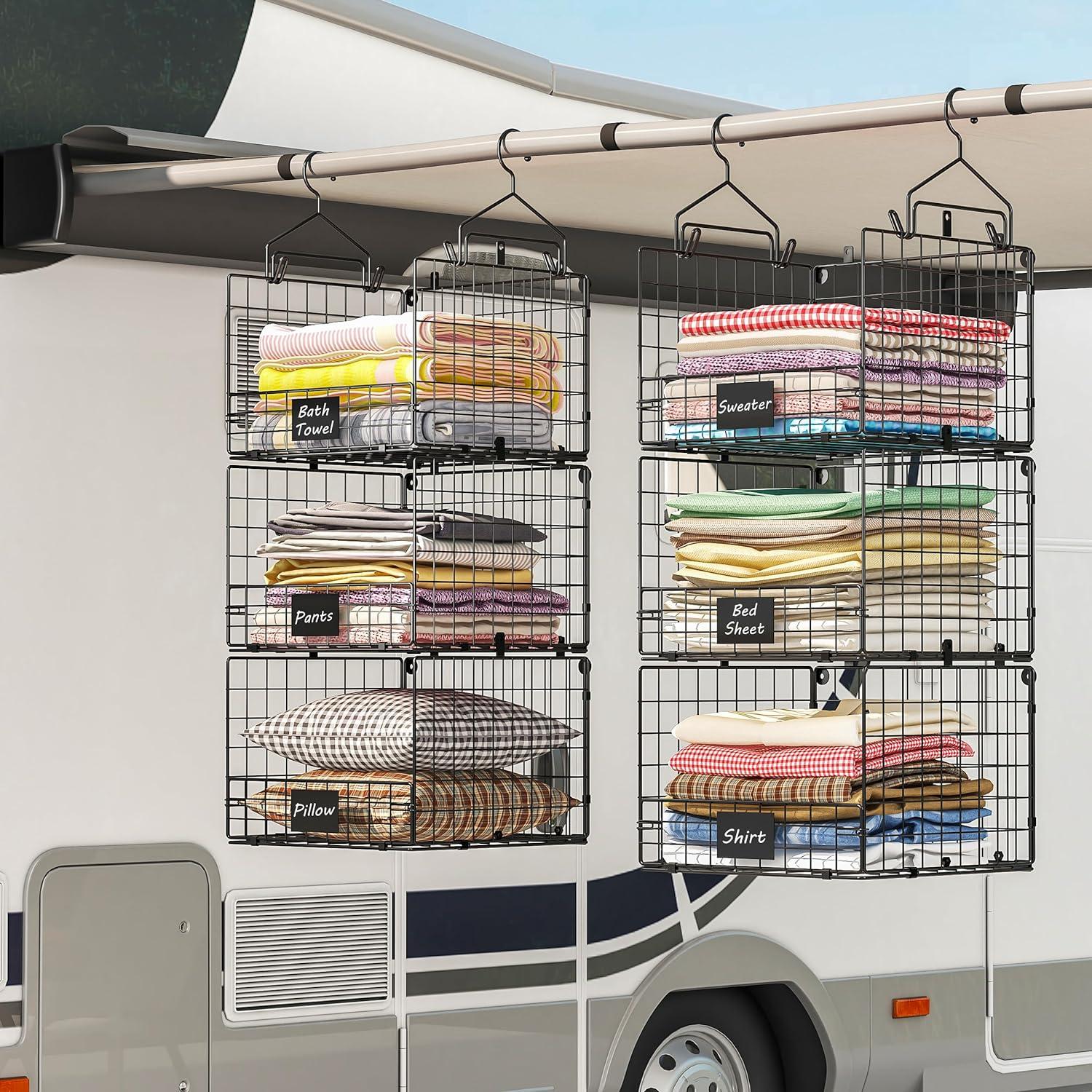 Organizador Colgante de Closet Sonyabecca 3 Niveles Plegable