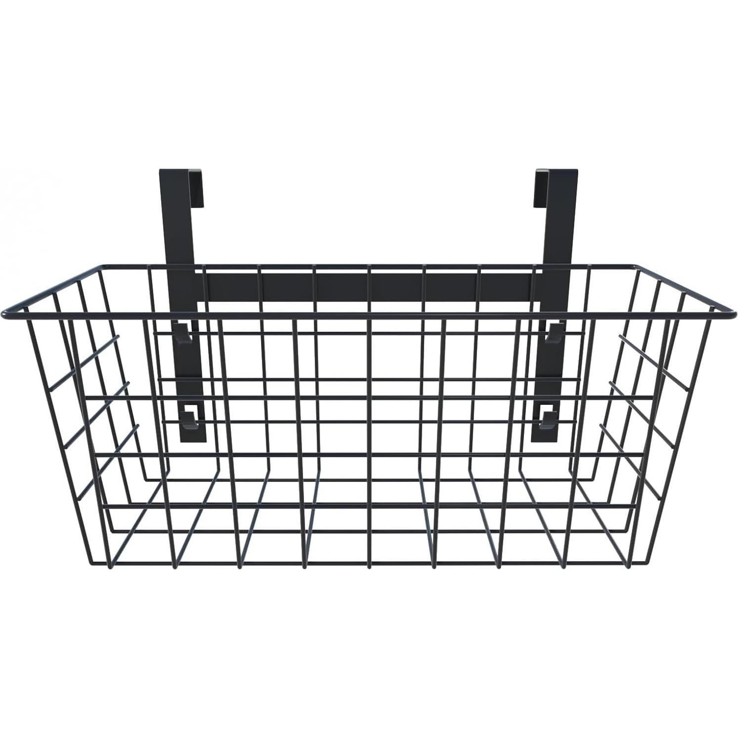 Cesta de Almacenamiento en Rejilla MaraFansie - Paquete de 4, Negra