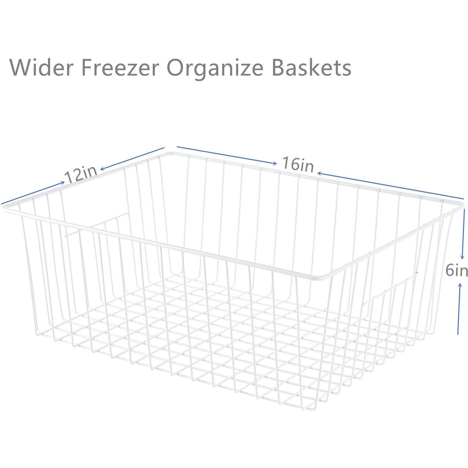 Cestas Organizadoras de Almacenamiento para Congelador 3 Pzas