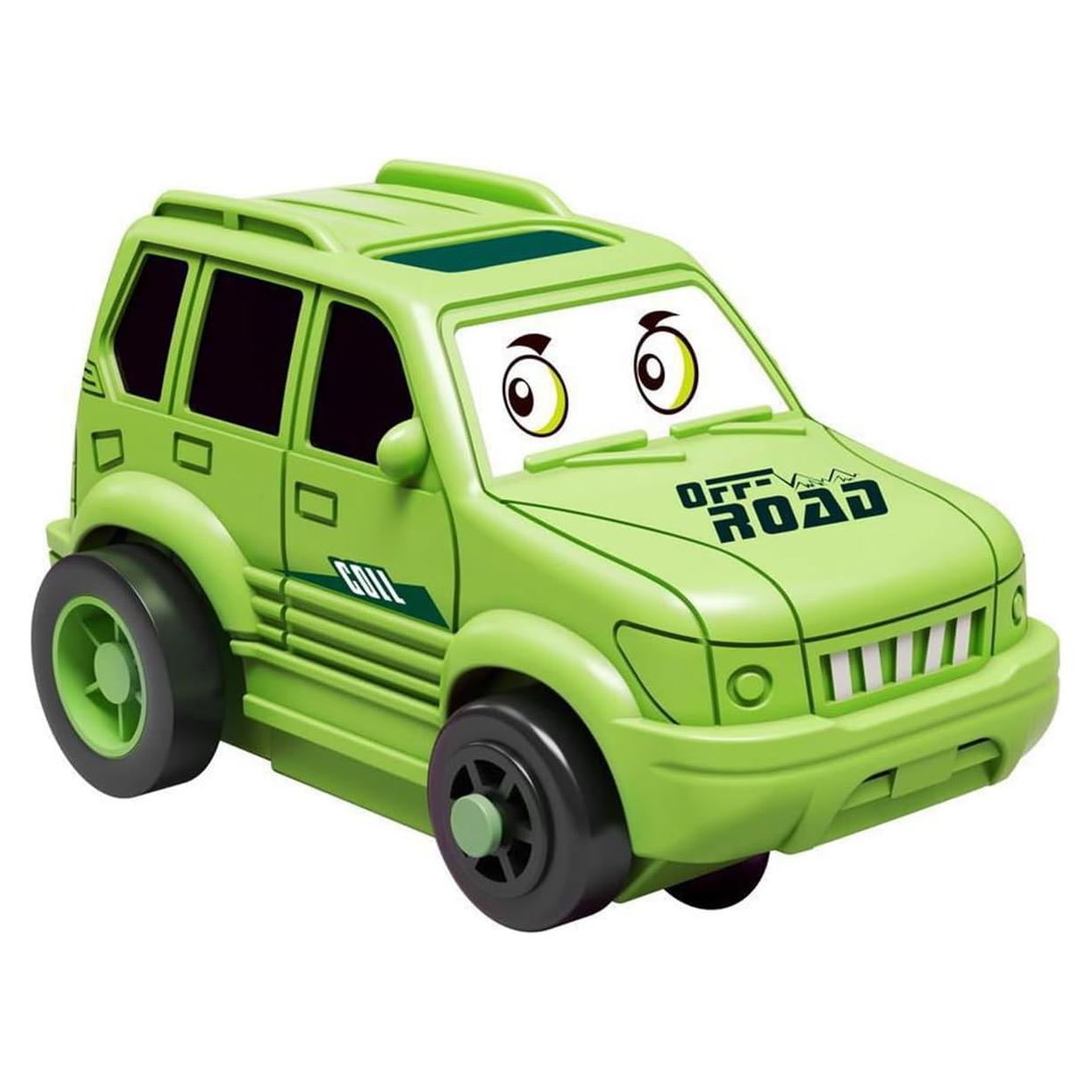 Conjunto de Pista de Coches Puzle Racer Ubegger 48 Piezas