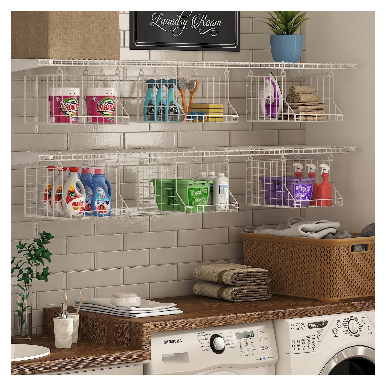 Organizador Plegable de Ropa Jsskeeim 3 Niveles Blanco