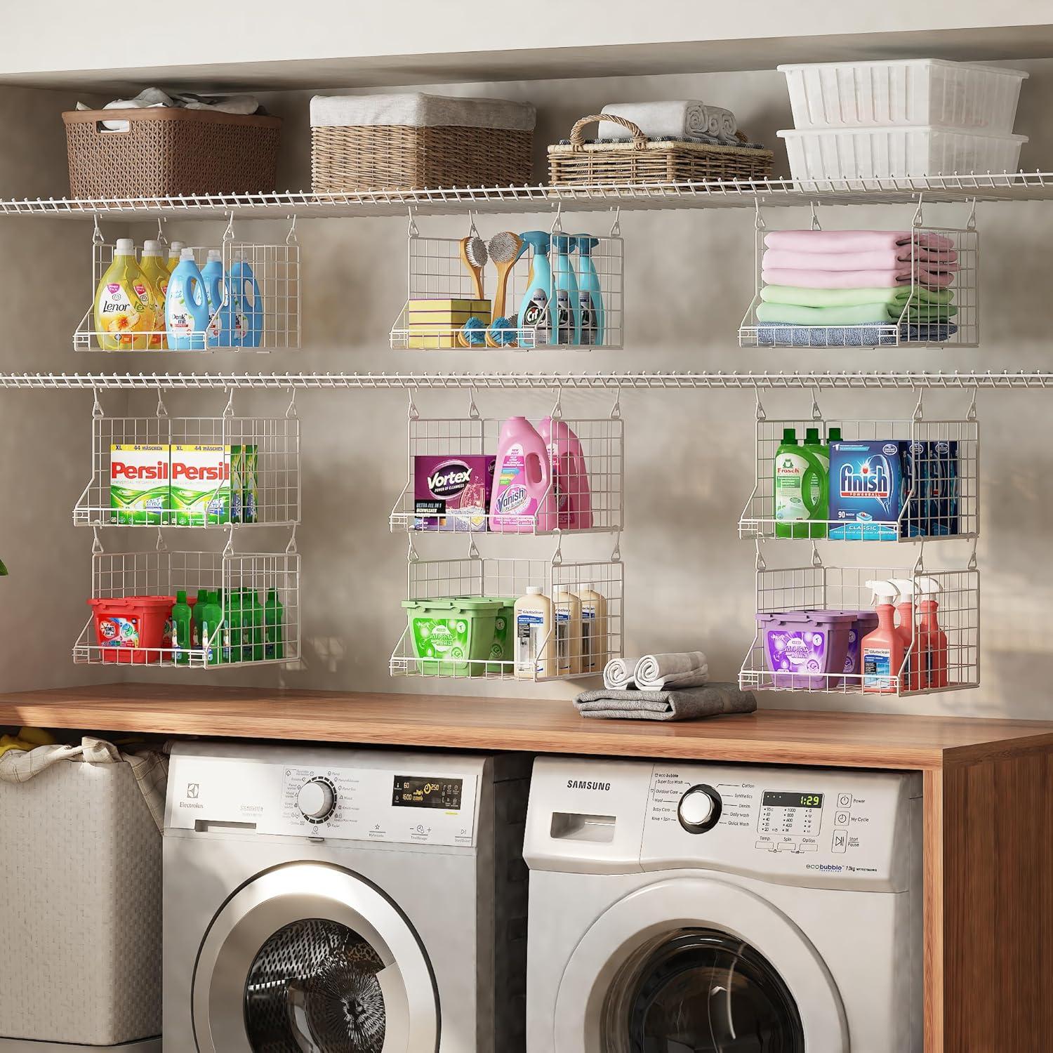 Organizador Plegable de Ropa Jsskeeim 3 Niveles Blanco