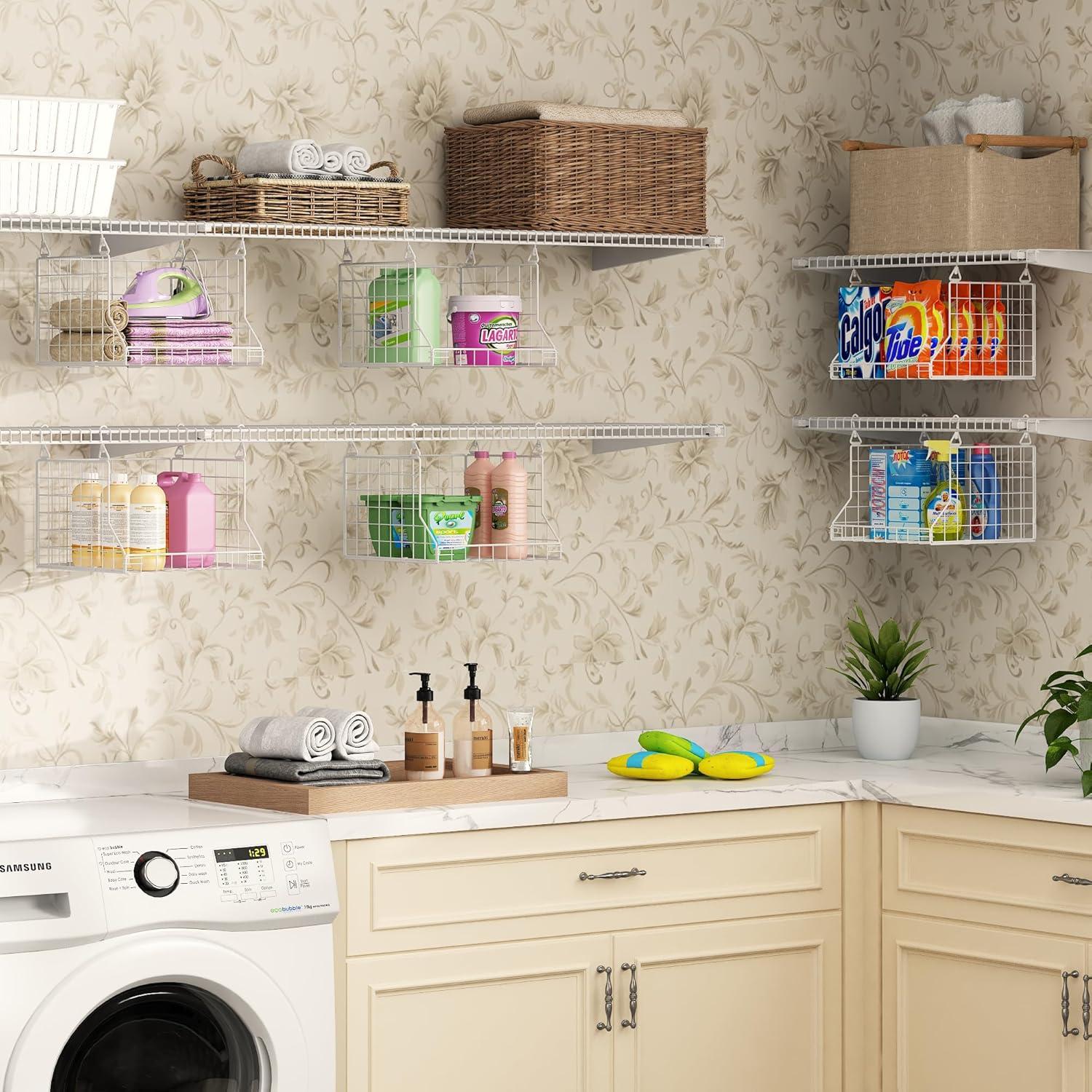 Organizador Plegable de Ropa Jsskeeim 3 Niveles Blanco