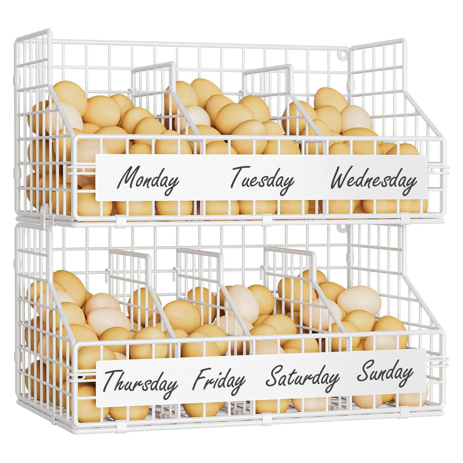 Soporte para Huevos Keomaisyto Blanco con 5 Divisores