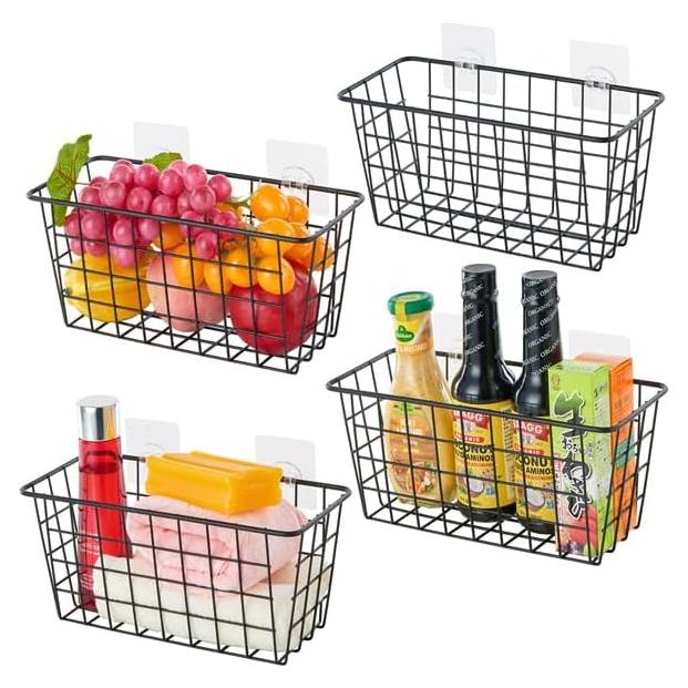 Paquete de 4 cestas de almacenamiento colgantes JUNCHU CHERRY